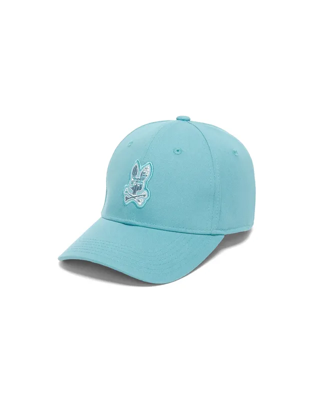 Psycho Bunny Kids Accessories Alfie cappellino baseball blu O/S cotone