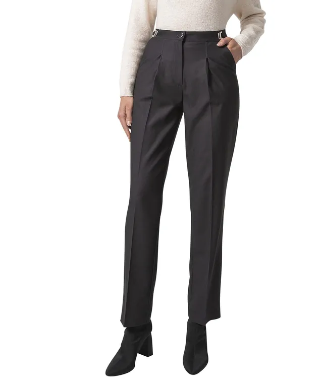 Damart Prêt-à-porter pantaloni cintura regolabile blu marino