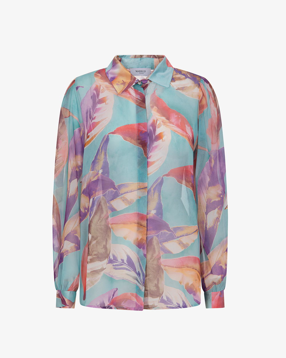 Markup Donna Camicie & Bluse Camicia in georgette stampa foglie