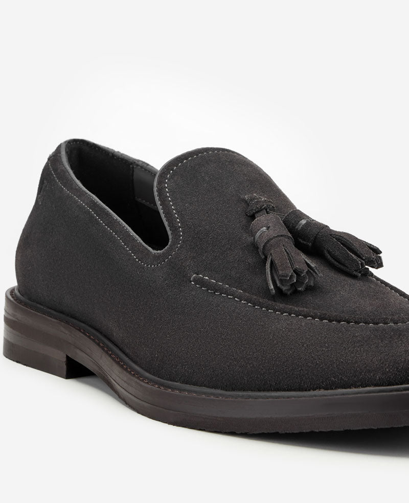 Kenneth Cole Shoes Madison Slip-on Loafer mocassino uomo camoscio Charcole