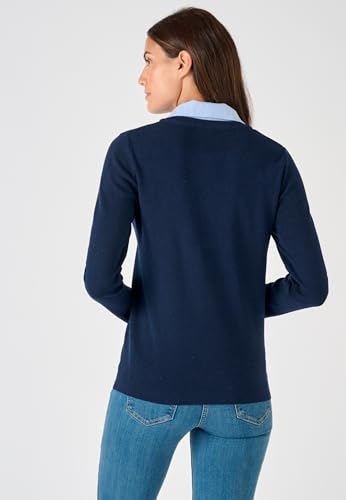 Damart Thermolactyl Maglione termico con collo camicia chambray