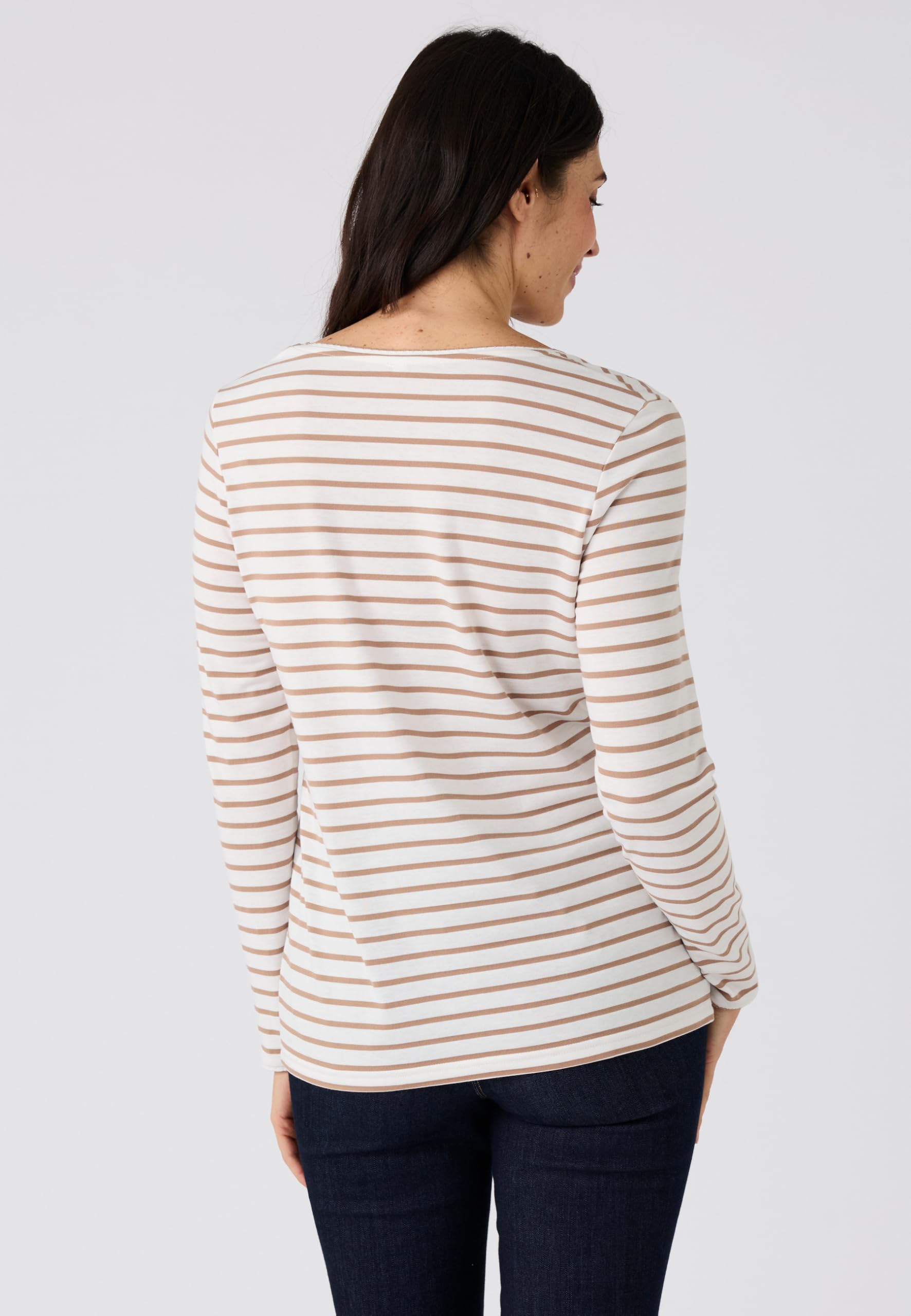 Damart Thermolactyl maglietta donna blu marino a righe