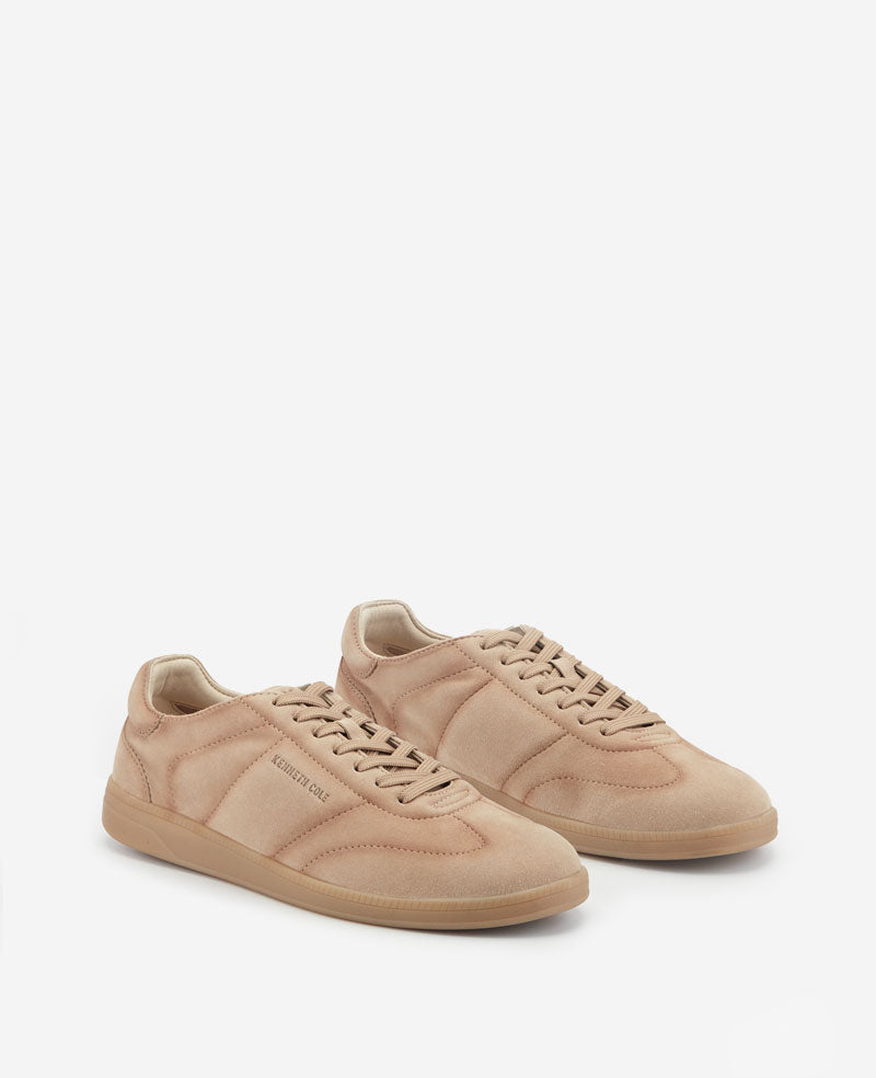 Kenneth Cole Reaction Mercer Lace-up Sneaker sneaker cammello in camoscio