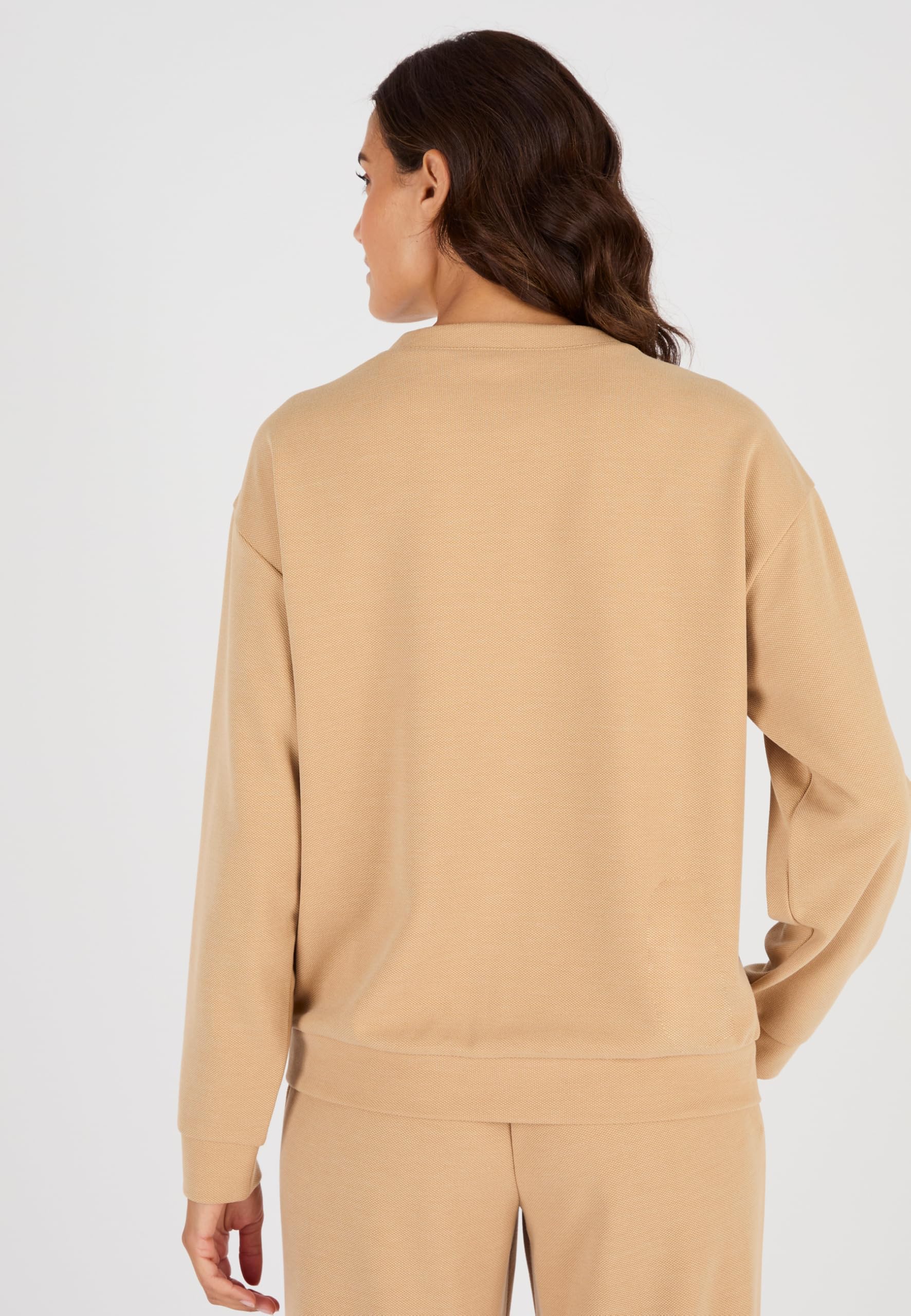 Damart Prêt-à-porter Felpa in Maglia Piquata Donna 38-40 poliestere riciclato