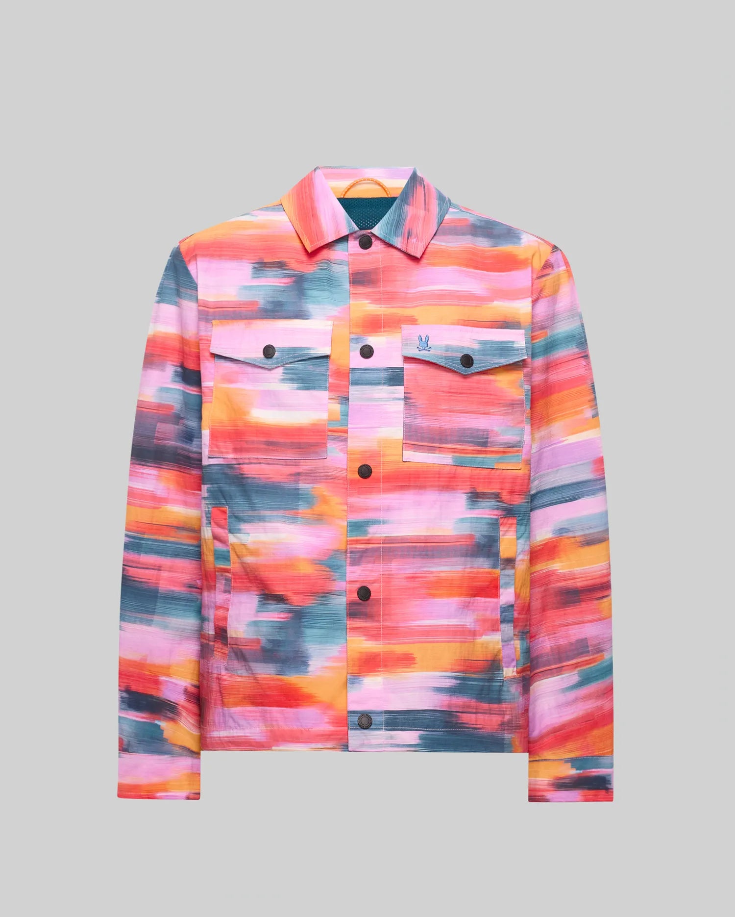 Psycho Bunny Jackets Raphael Jacket giacca 656 Sunkissed Coral in nylon