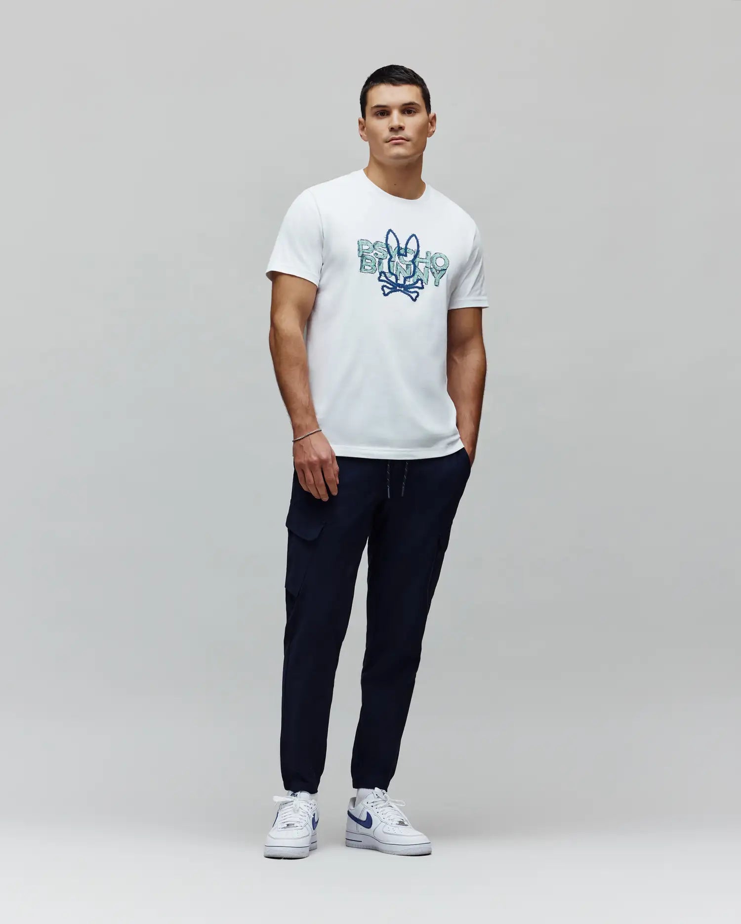 Psycho Bunny Luka Cargo Pant 28 1/2 L pantaloni cargo blu