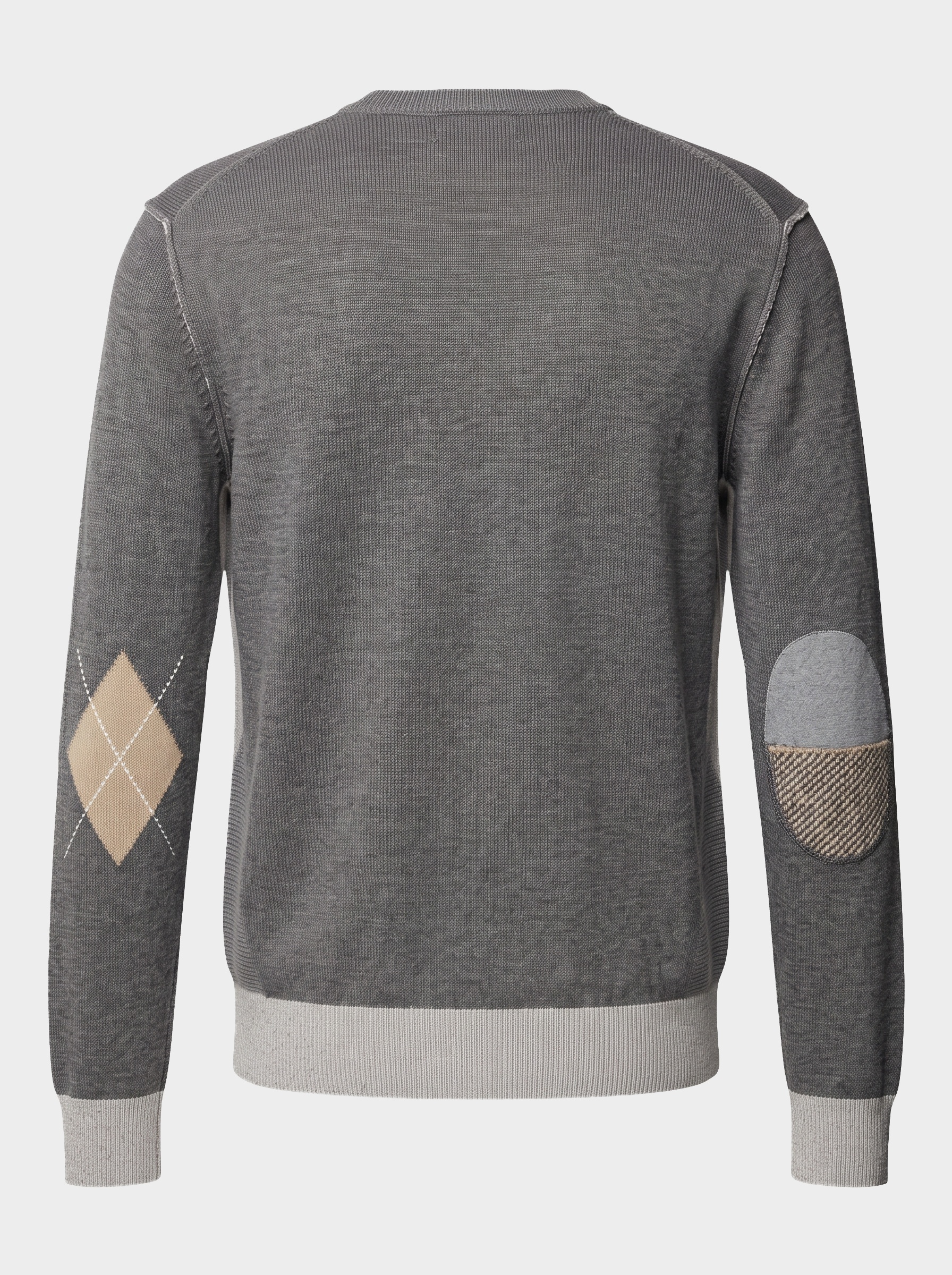 Markup Uomo Maglieria Maglione Girocollo Vanisé con Toppe