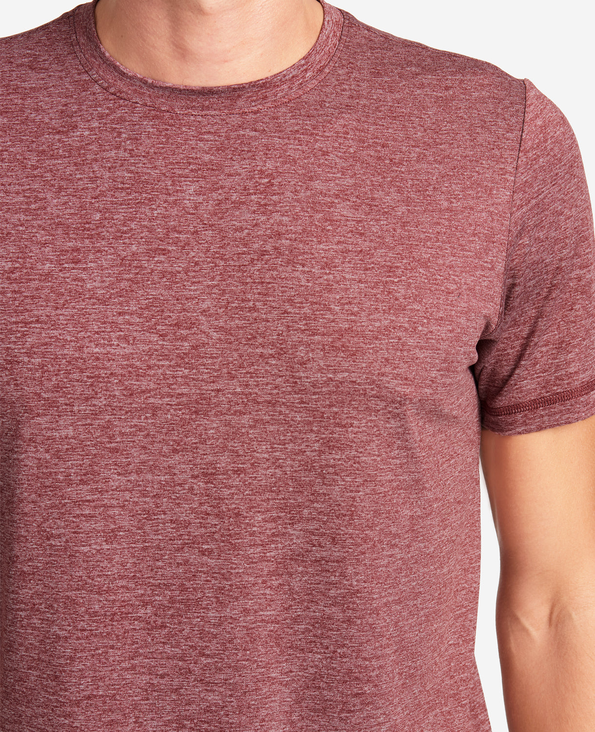 Kenneth Cole Reaction Essential Crew Neck Active Tee t-shirt bordeaux elasticizzata