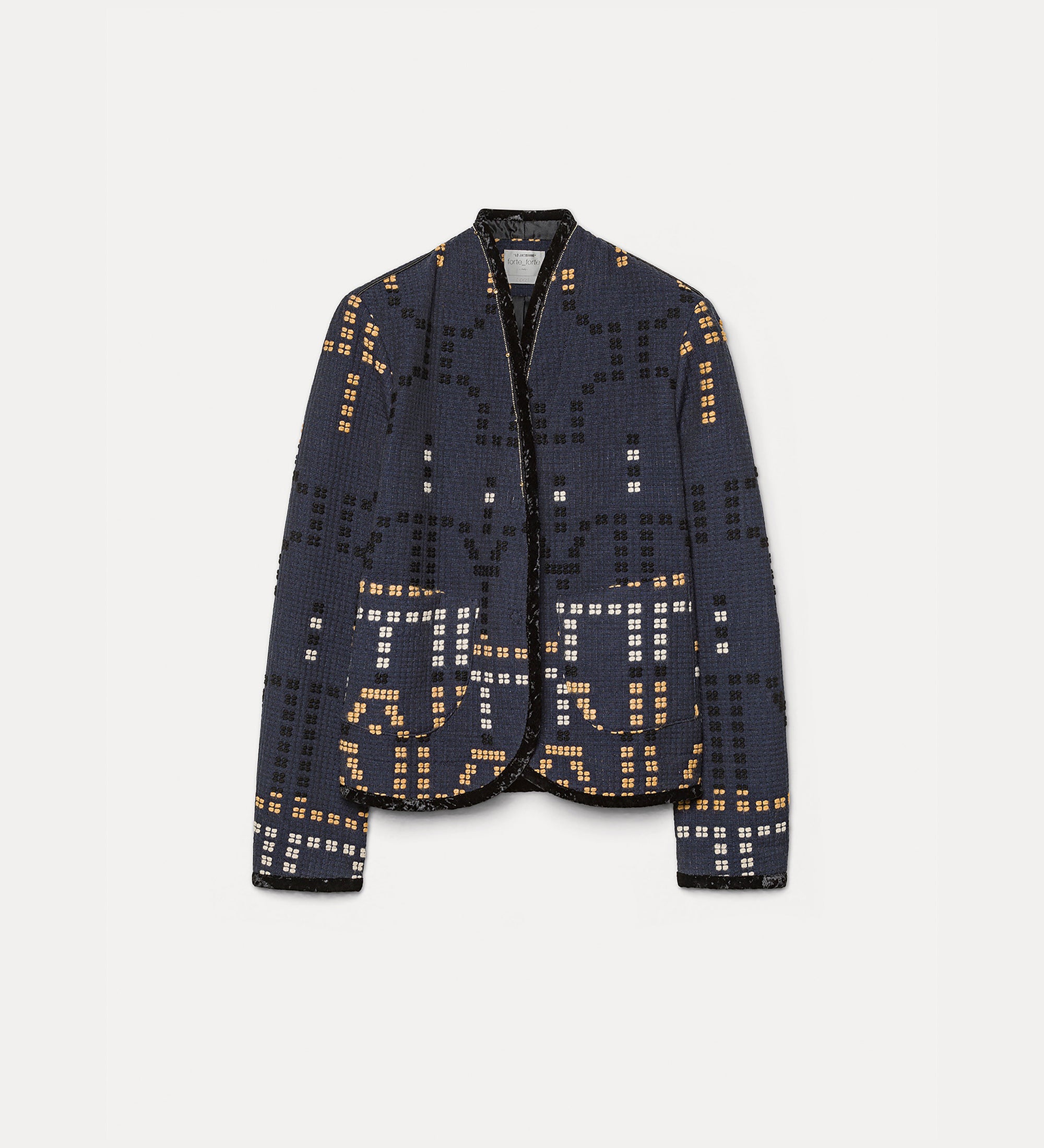 Forte giacche Samarcanda giacca jacquard notte ricami con perline