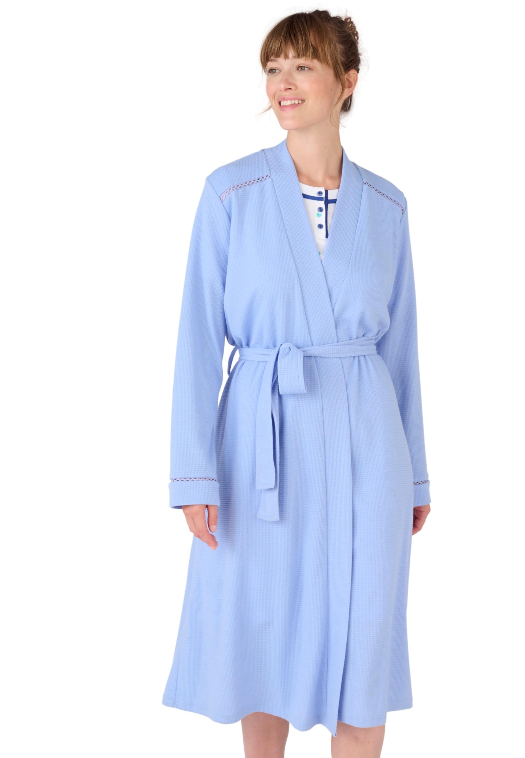 Damart Homewear vestaglia da camera azzurra 34-36 XS