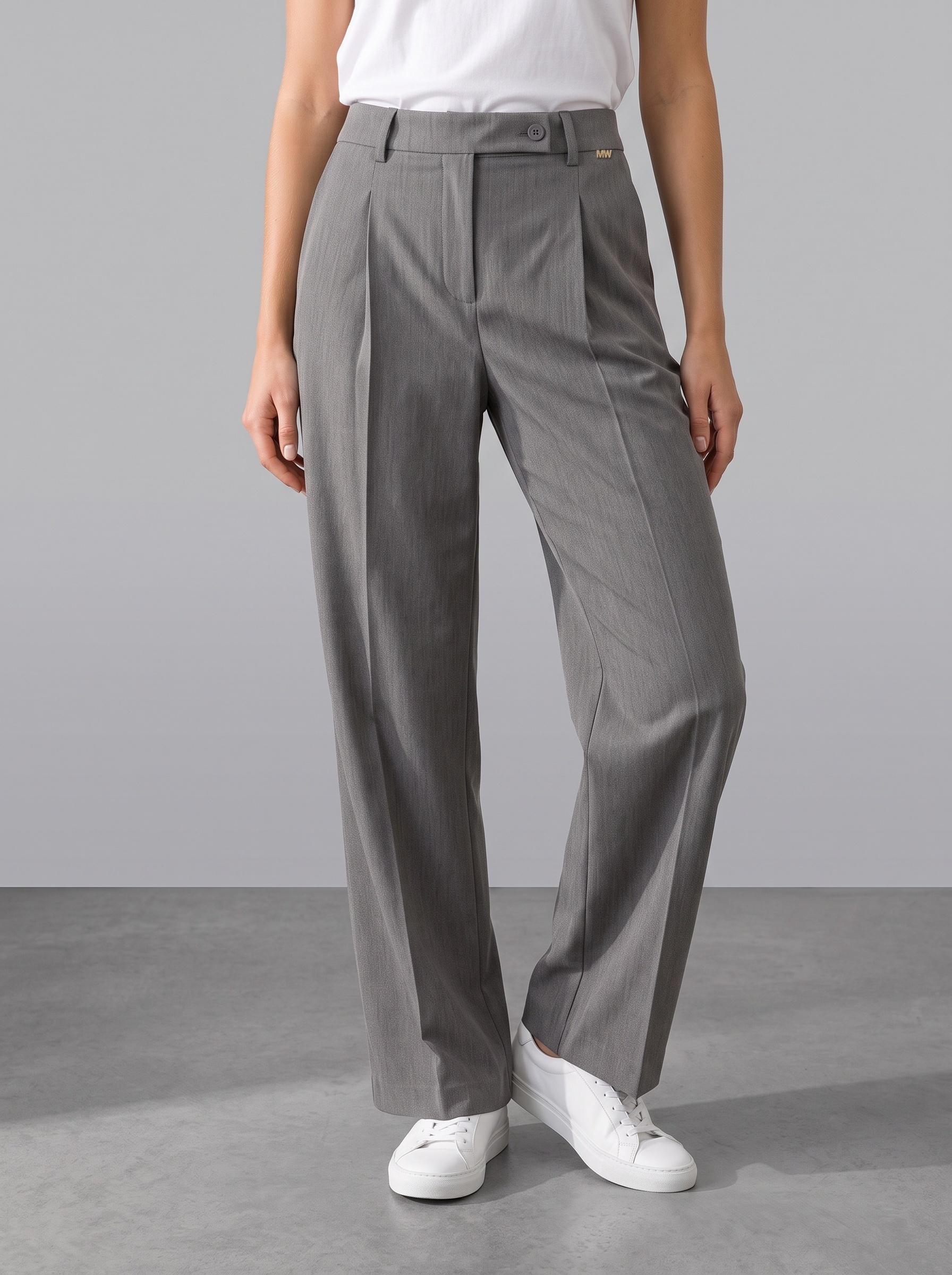 Markup Donna Jeans & Pantaloni Pantapalazzo in flanella pettinata