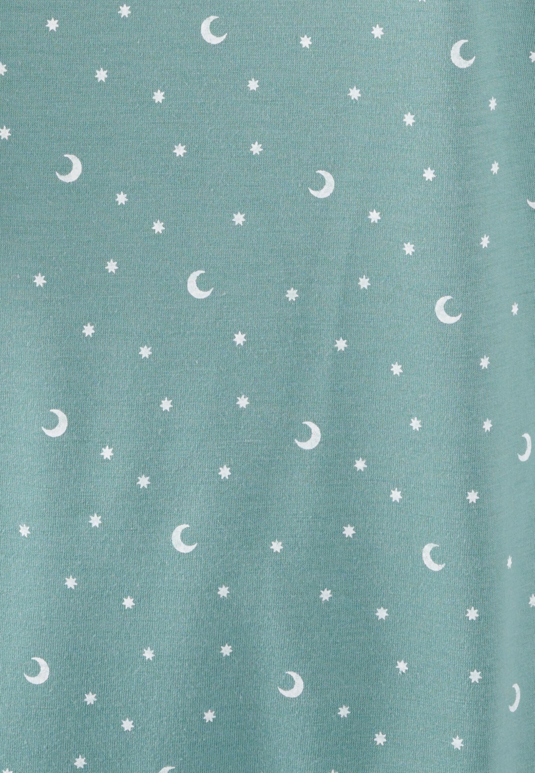 Damart Homewear pigiama Thermolactyl in maglia jersey donna verde stampato XS