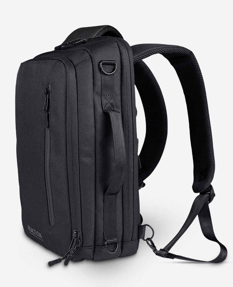 Kenneth Cole Reaction Luggage Parker Convertible Backpack zaino nero taglia unica