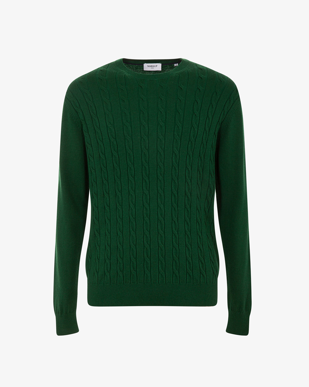 Markup Uomo Maglieria Girocollo trecce cashmere e viscosa maglia