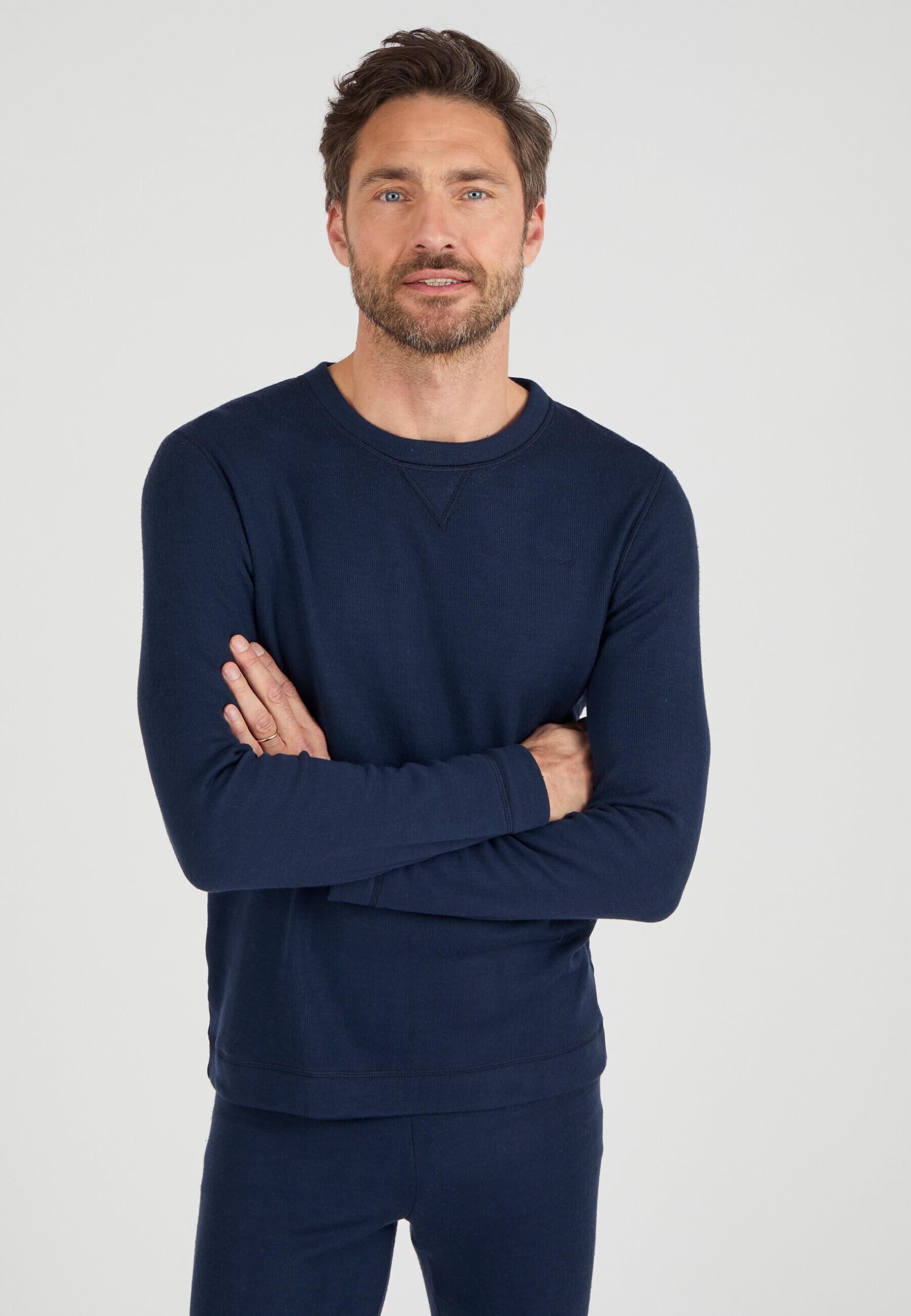 Damart Thermolactyl Sensitive T-shirt in pile uomo blu navy S calore 5