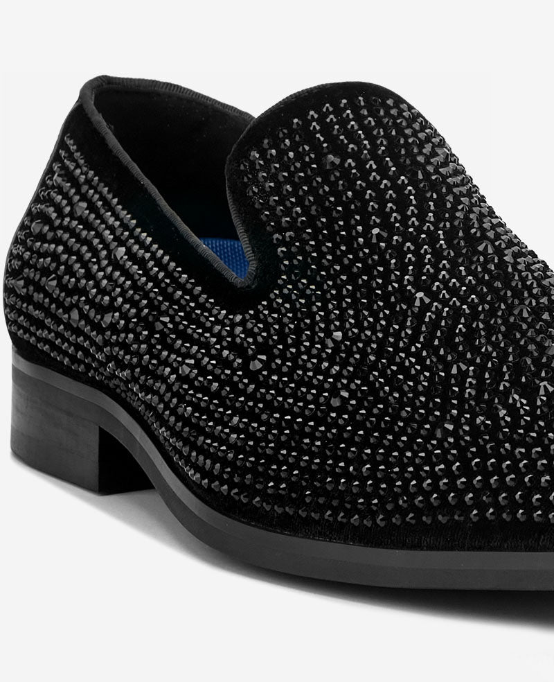 Kenneth Cole Reaction REACTION Harper2 Studded Venetian Loafer mocassini neri con borchie