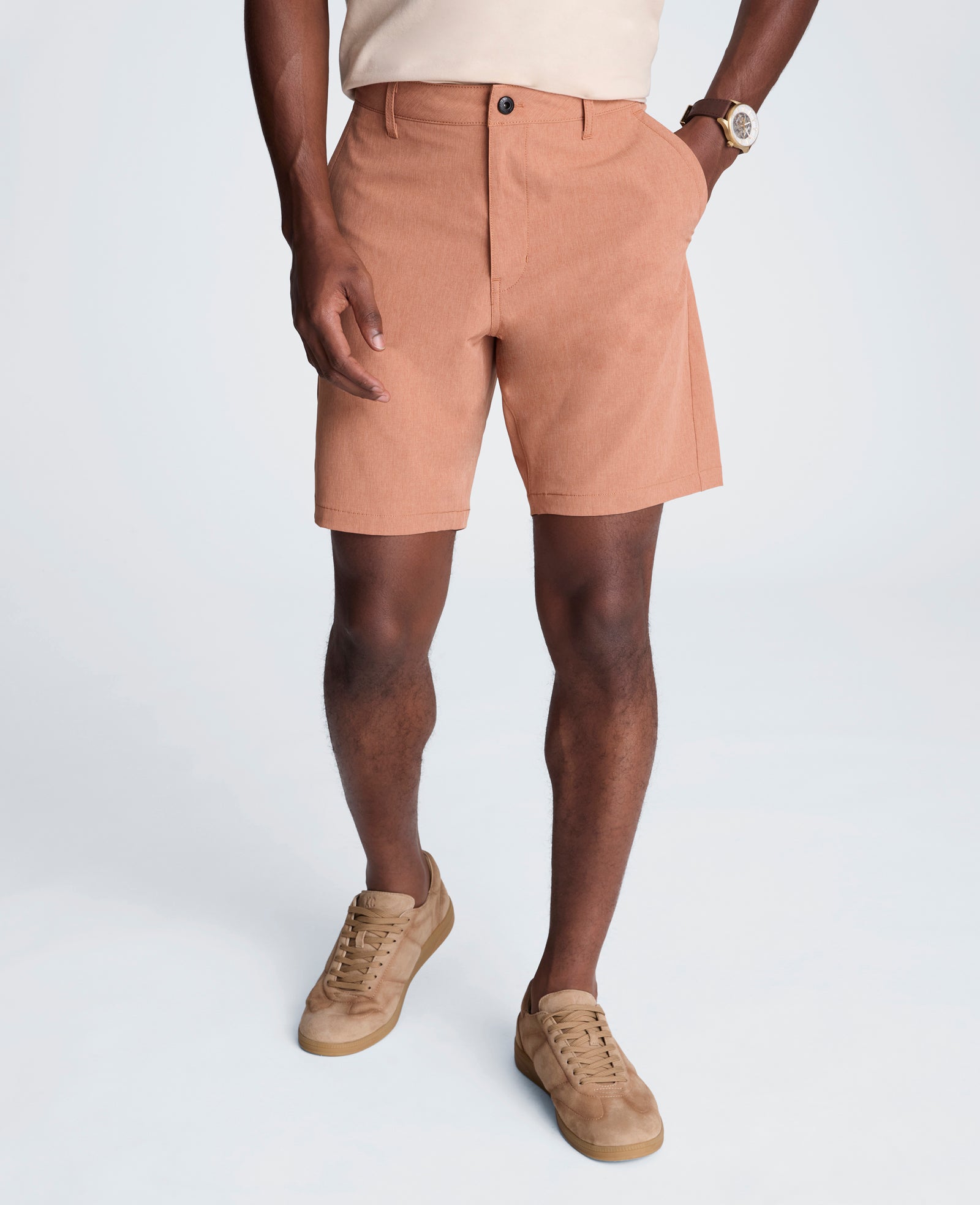 Kenneth Cole Reaction Clothing Performance Tech Short uomo arancione tecnico