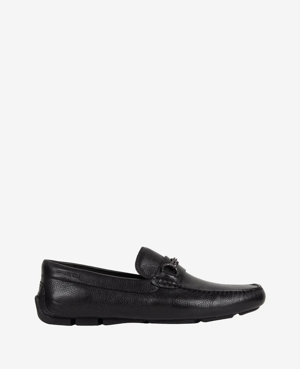 Kenneth Cole Reaction Shoes Classic Detail Driver mocassino nero con soletta rimovibile