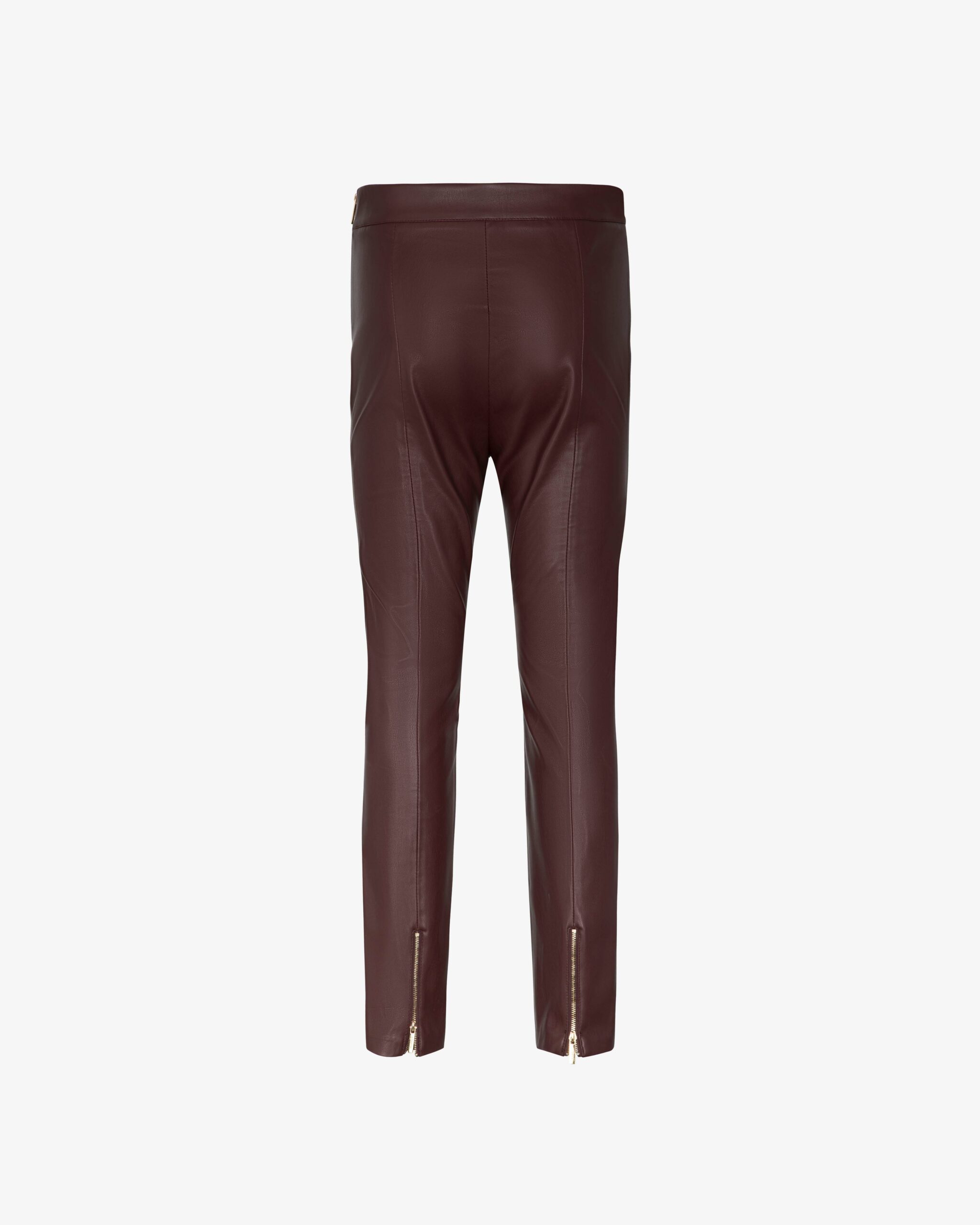 Markup Donna Jeans & Pantaloni Pantalone in pelle con pence e zip laterale