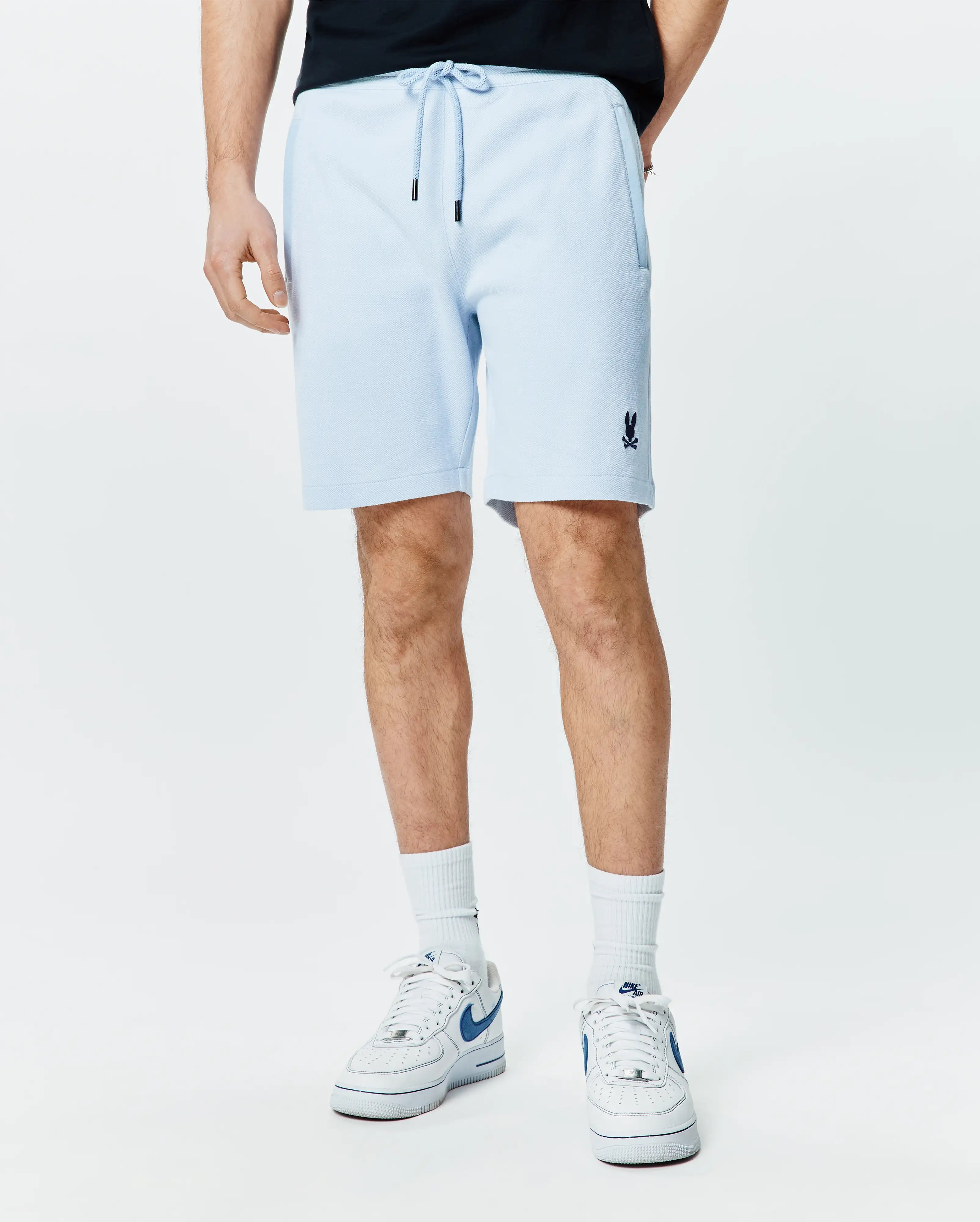 Psycho Bunny Men's Shorts Keith Short 8" MB0900045 pantaloncini blu