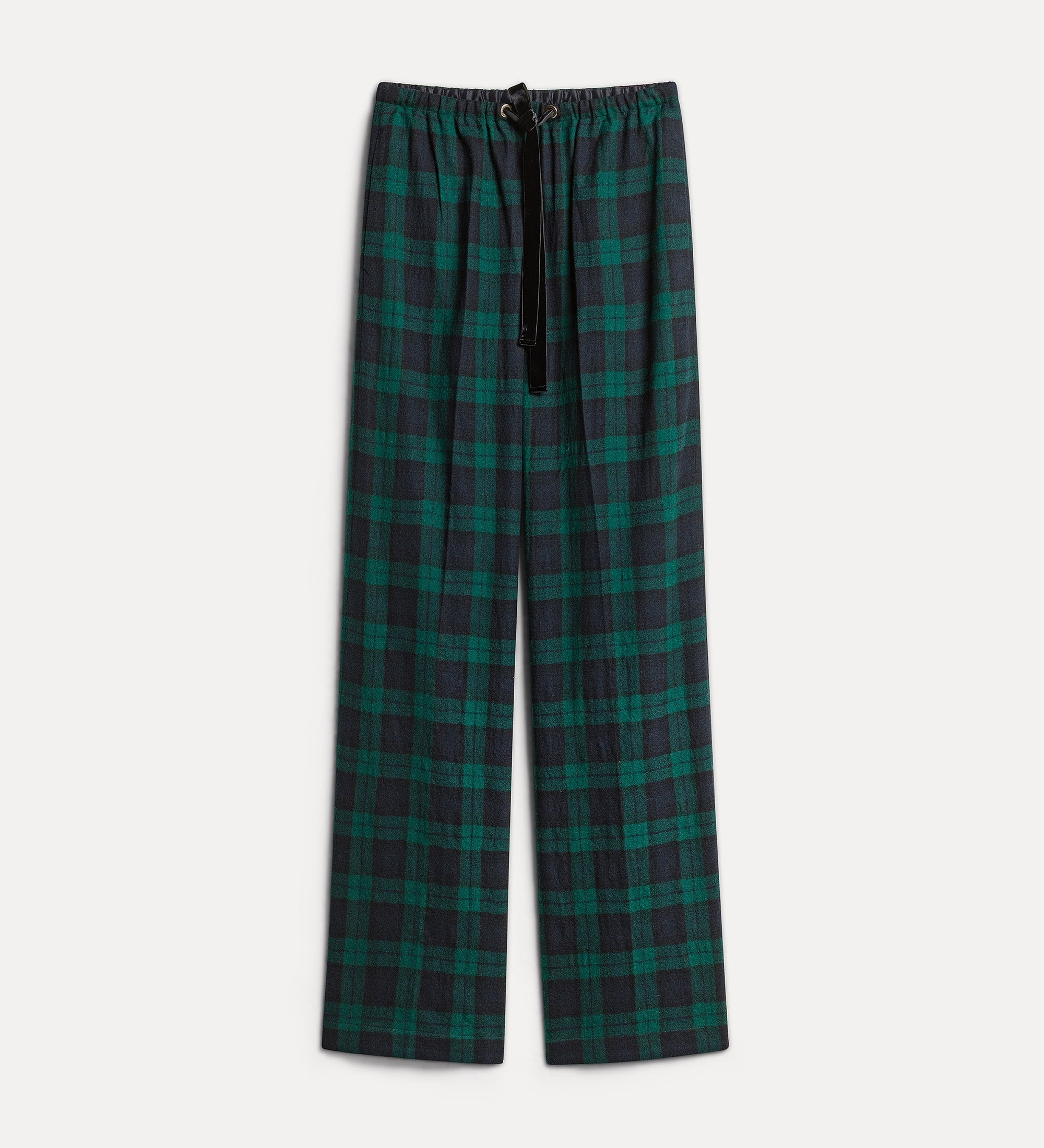 Forte pantaloni “Highland Tartan” pantaloni verdi in lana vergine