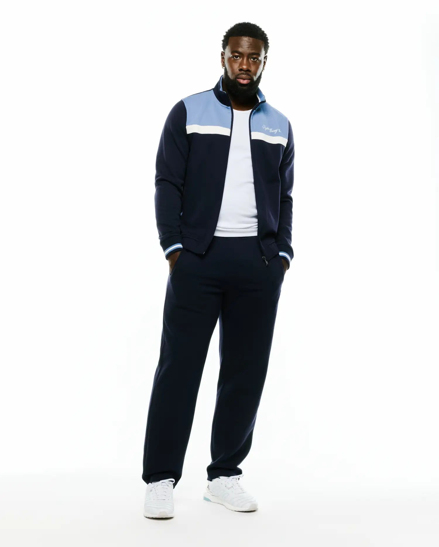 Psycho Bunny Jackets Jacques Pique Track Jacket MT0500313 giacca blu