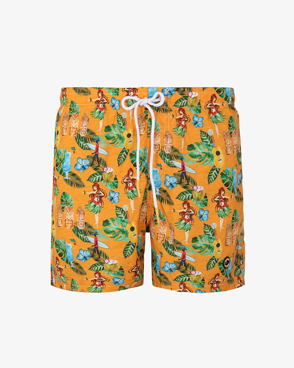 Markup Uomo Costumi Bermuda mare stampa tropical costume