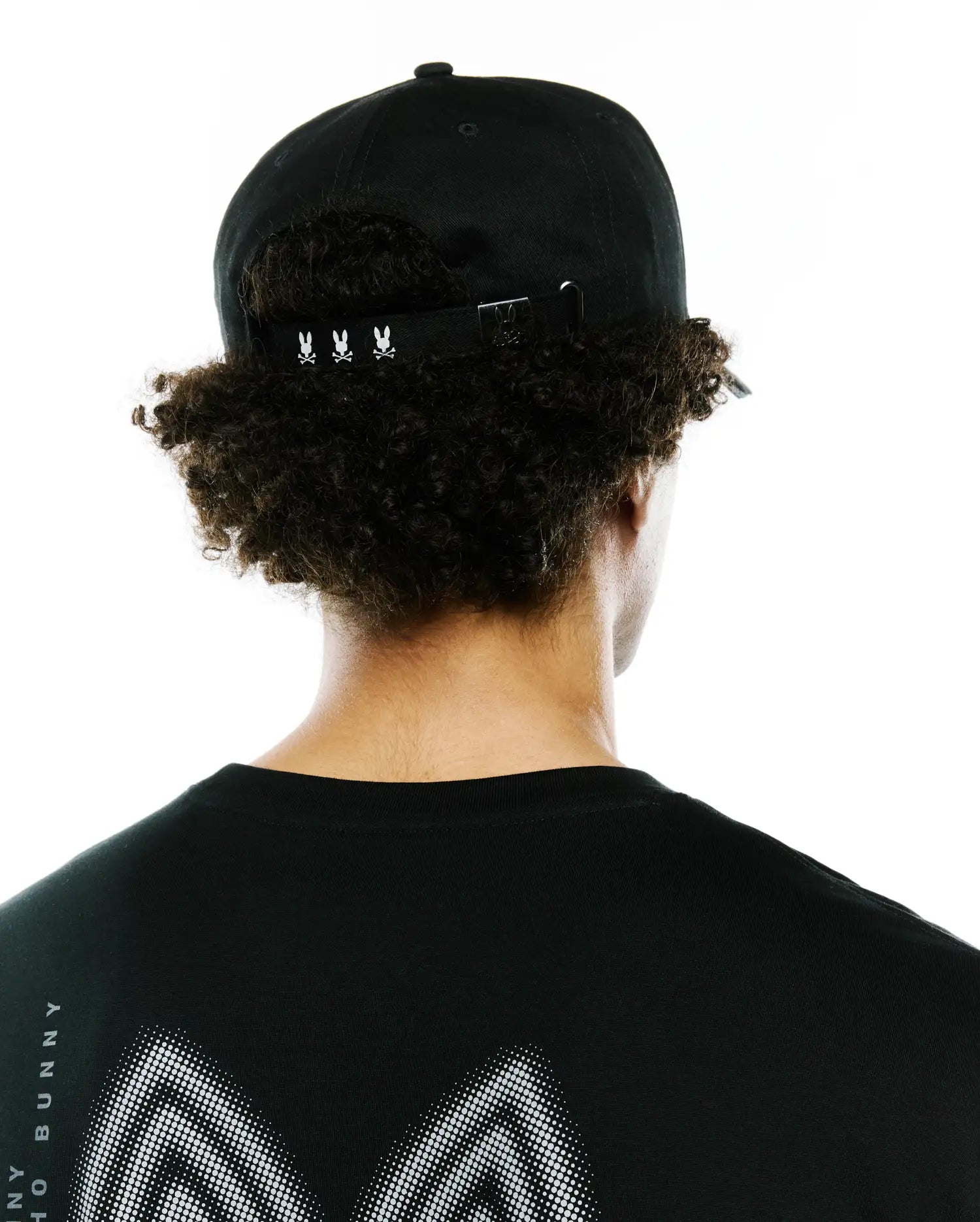 Psycho Bunny Accessories Alex A-Frame Trucker Cap MO1500145 cappellino nero