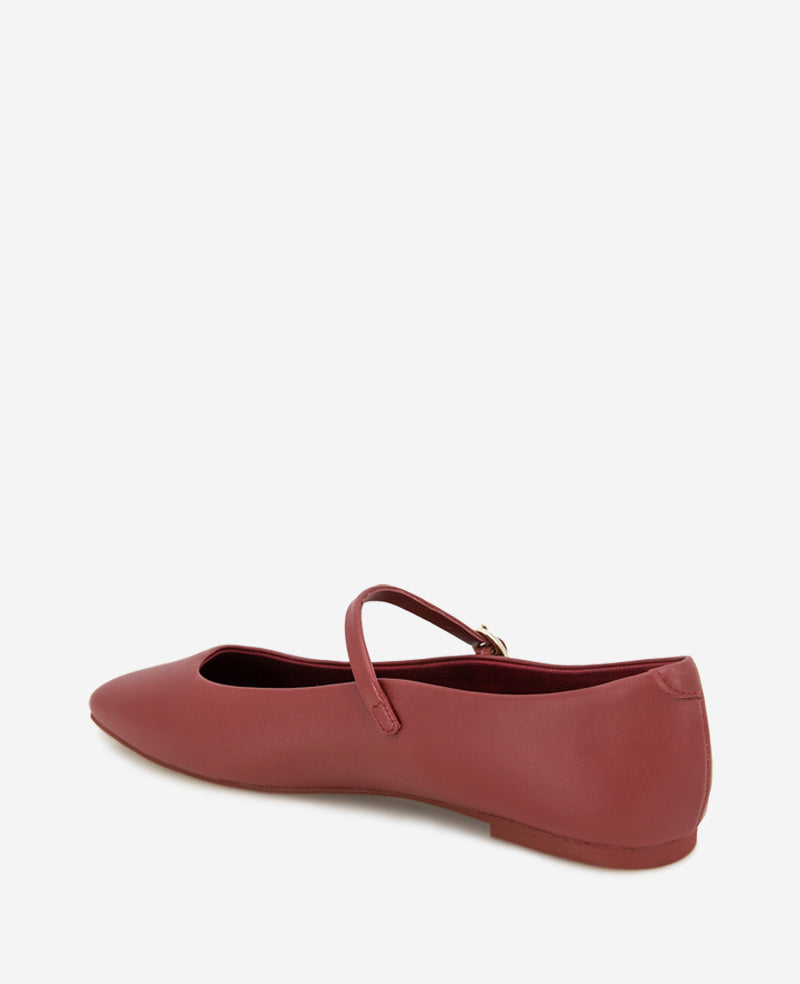 Kenneth Cole Reaction Shoes Jasper Leather Ballet Flat ballerina rossa