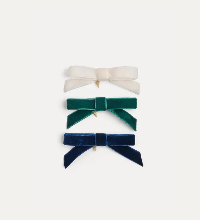 Forte gioielli velvet bow brooch spilla fiocco rossa U in velluto