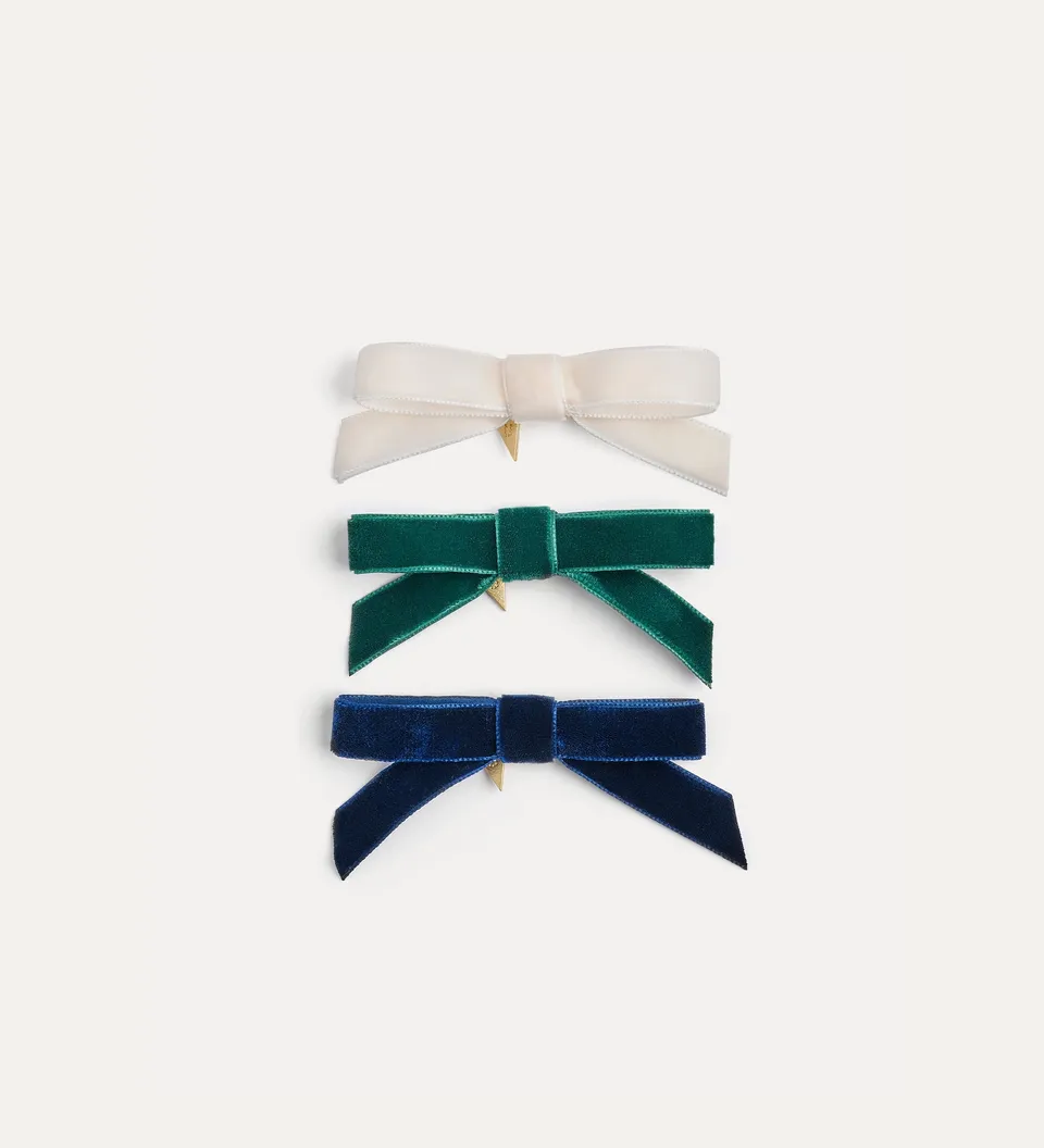 Forte gioielli velvet bow brooch spilla fiocco rossa U in velluto