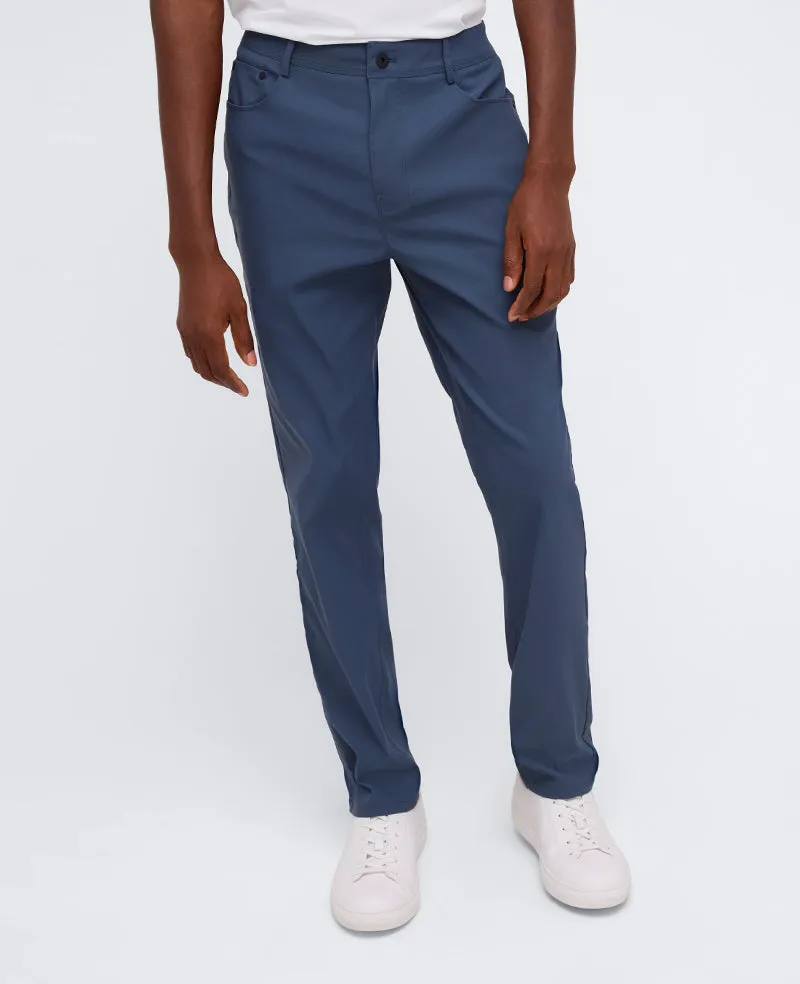 Kenneth Cole Reaction Clothing Slim Original Flex pantaloni teal 30/32 idrorepellenti