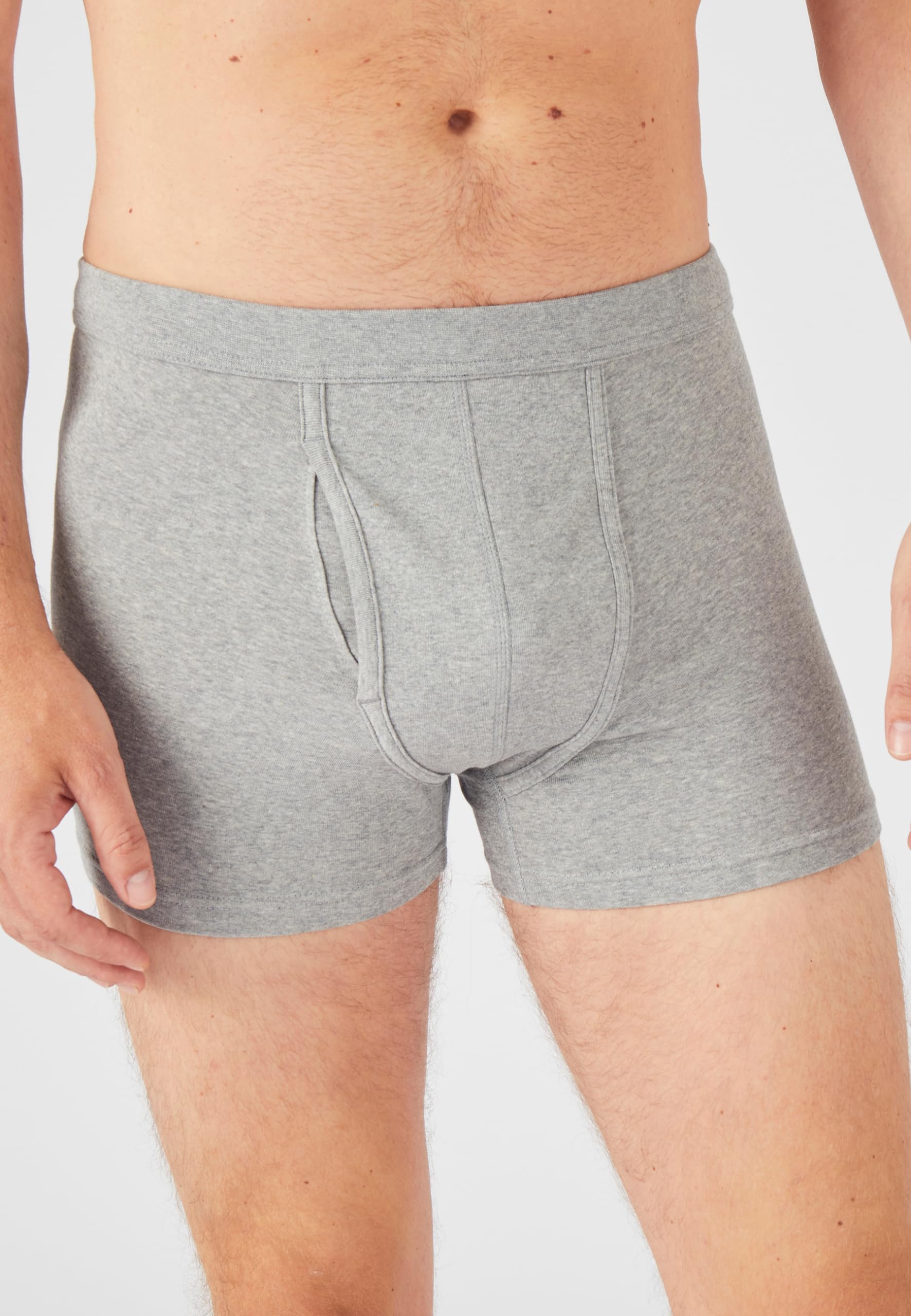 Damart Biancheria intima set 2 boxer aperti uomo M blu grigio cotone