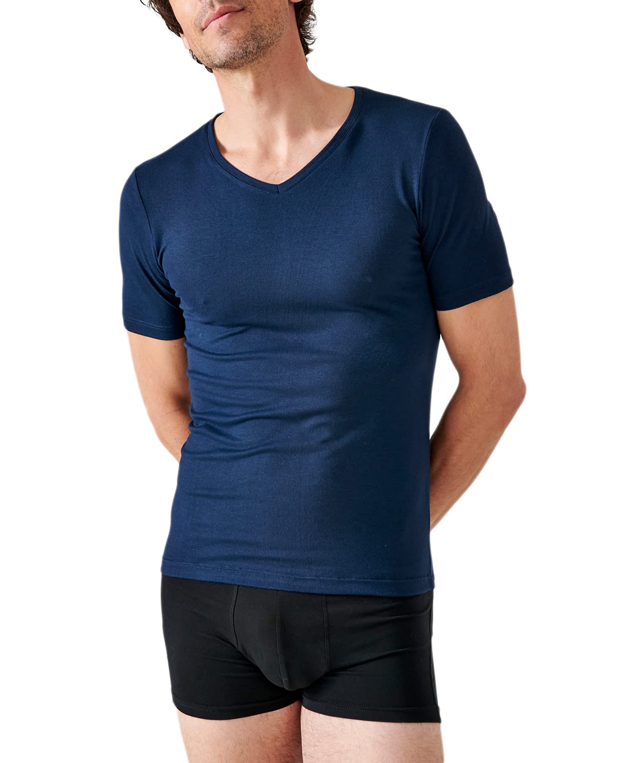 Damart Thermolactyl Sensitive maglietta uomo maniche corte S blu marino grado 2
