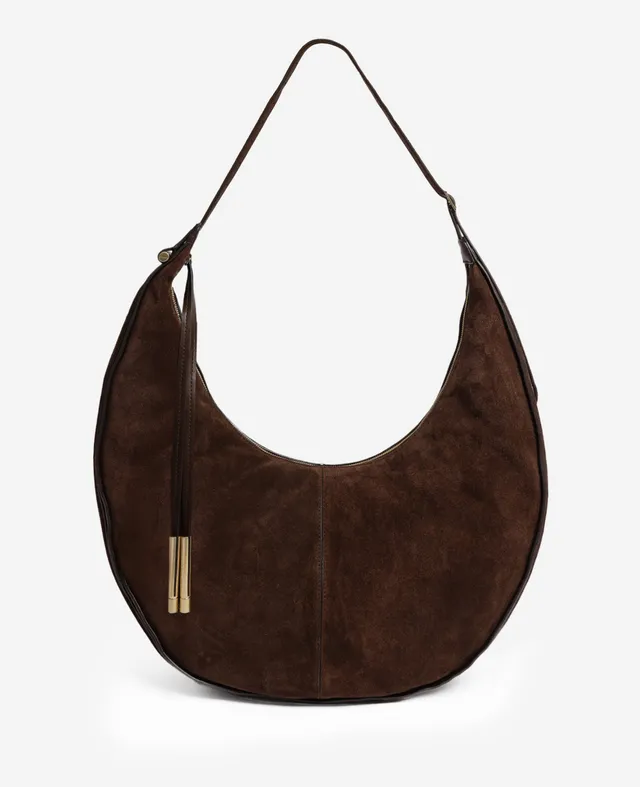 Kenneth Cole Reaction Bags Highline Large Banana Hobo borsa hobo marrone pelle