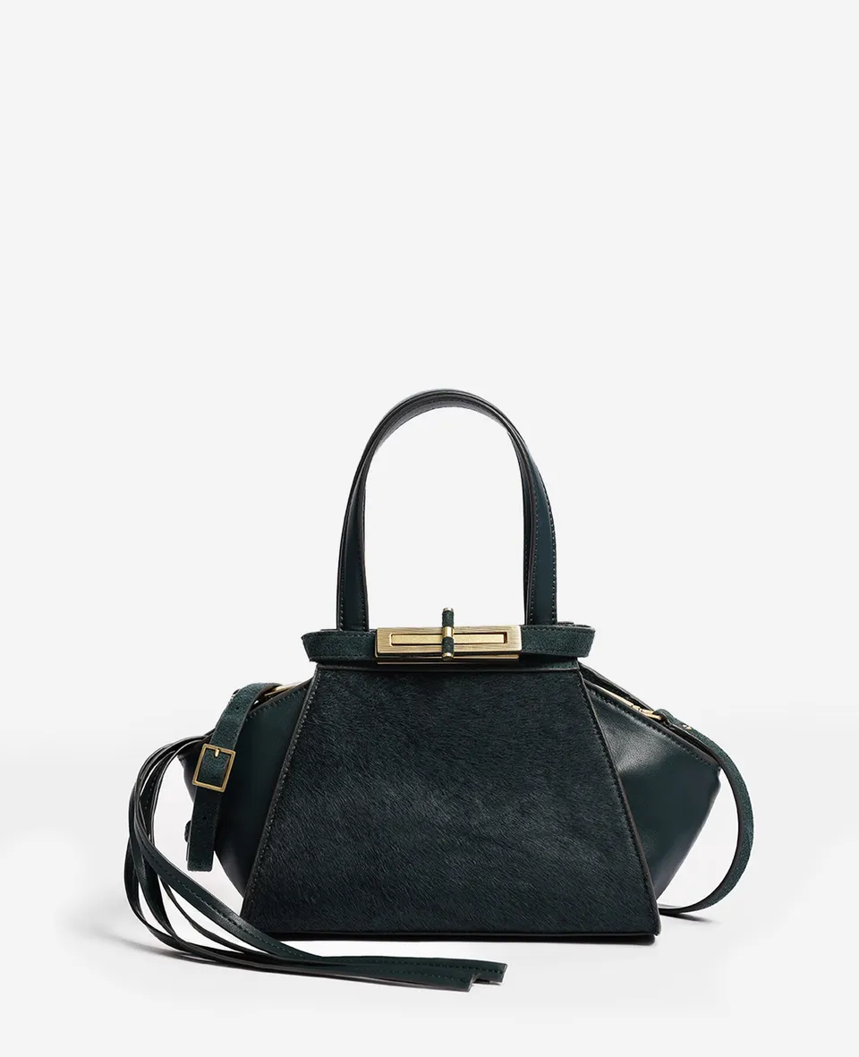 Kenneth Cole Reaction Crosby Small Satchel borsa a tracolla verde Loden