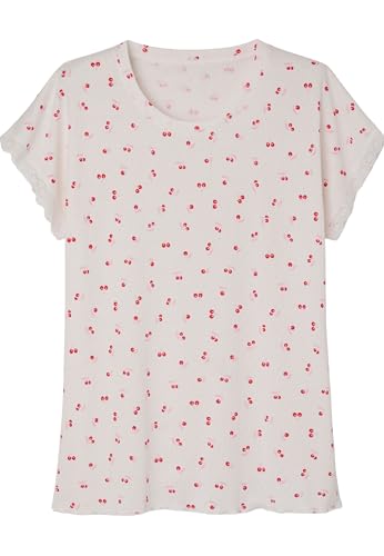 Damart Homewear Pigiama 7/8° in maglia a punta da donna rosa fantasia