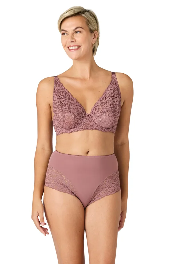 Damart Biancheria intima Diana Reggiseno con ferretto Rosa pallido in pizzo