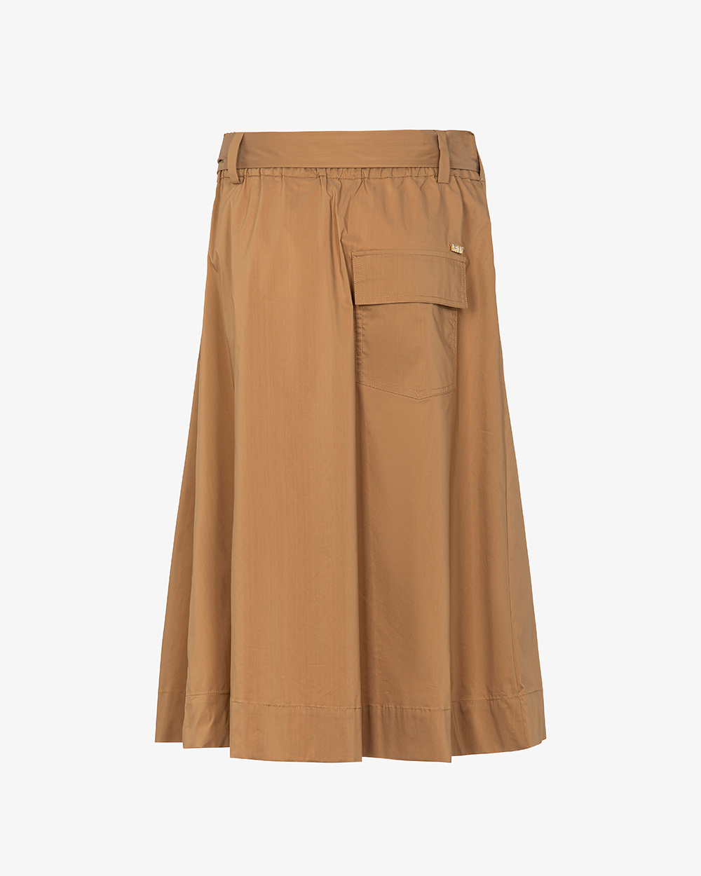 Markup Donna Gonne & Short Gonna con pieghe e cintura in tela vela