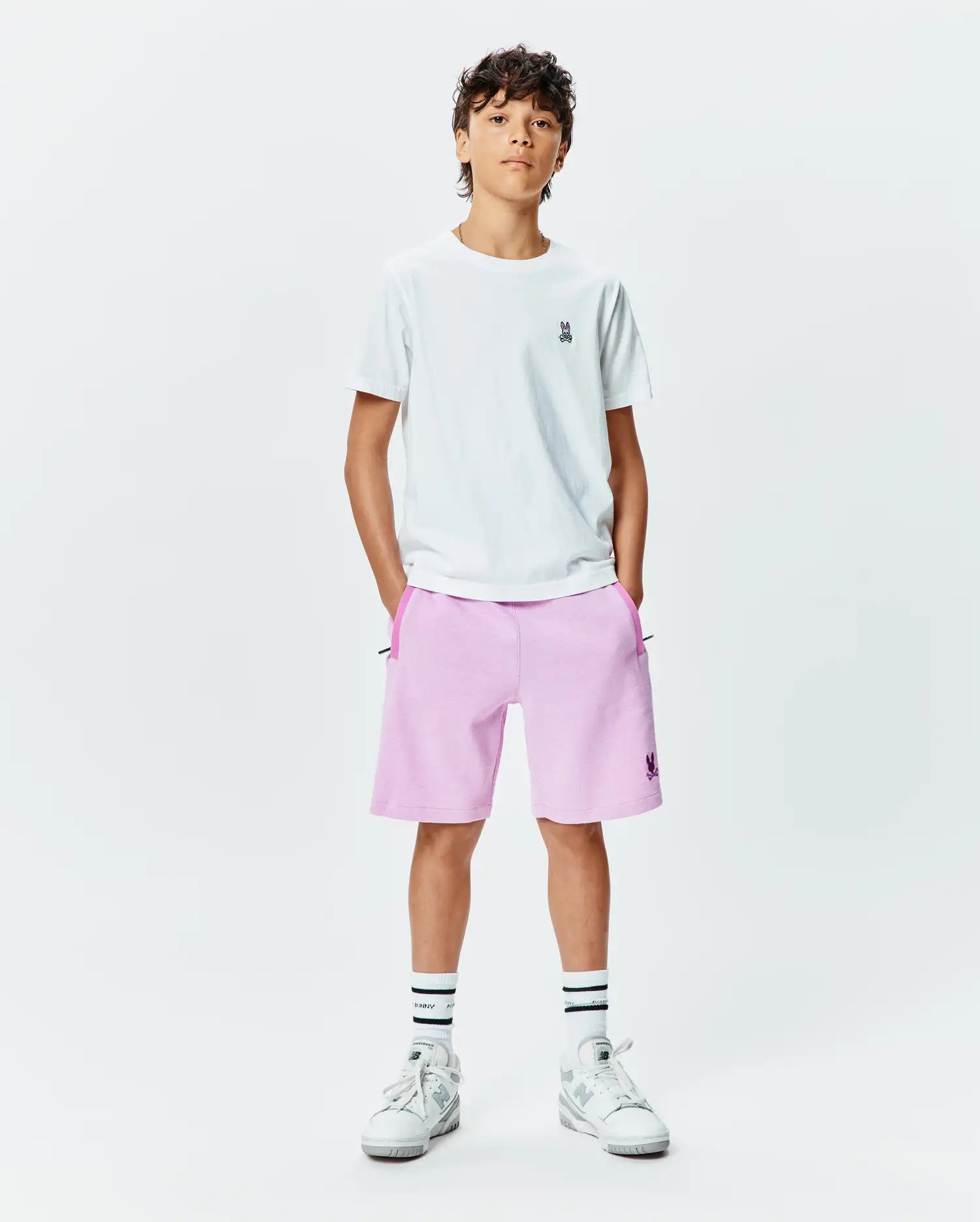 Psycho Bunny Kids Bottoms Keith Short 3 1/2"- 7 3/4 pantaloncini rosa