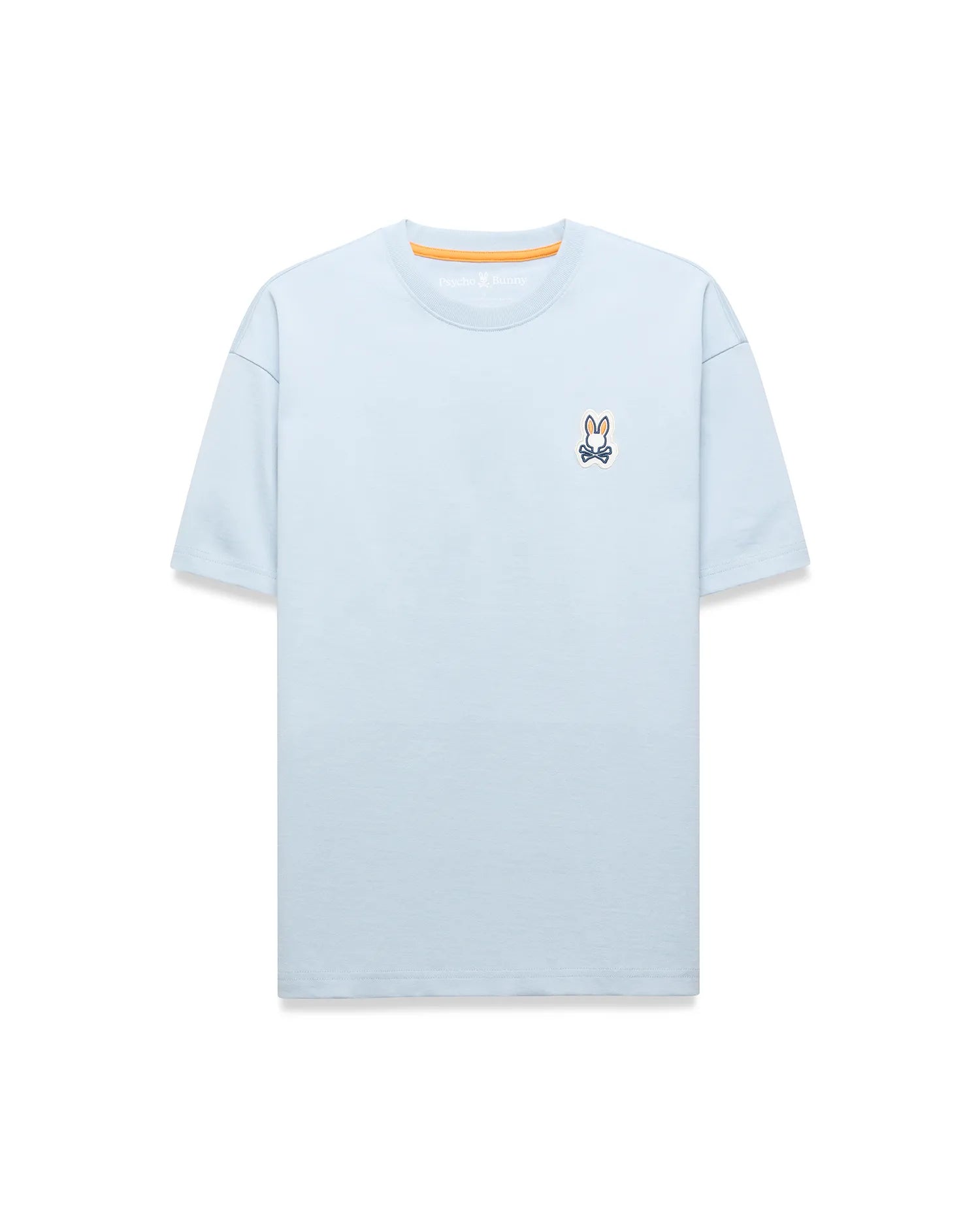 Psycho Bunny Men's Tees Jaydon Pima Cotton Oversized-Fit Tee azzurra oversize