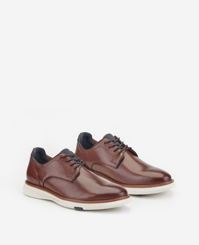 Kenneth Cole Reaction Shoes Luke Lace Up Oxford scarpe cognac pelle