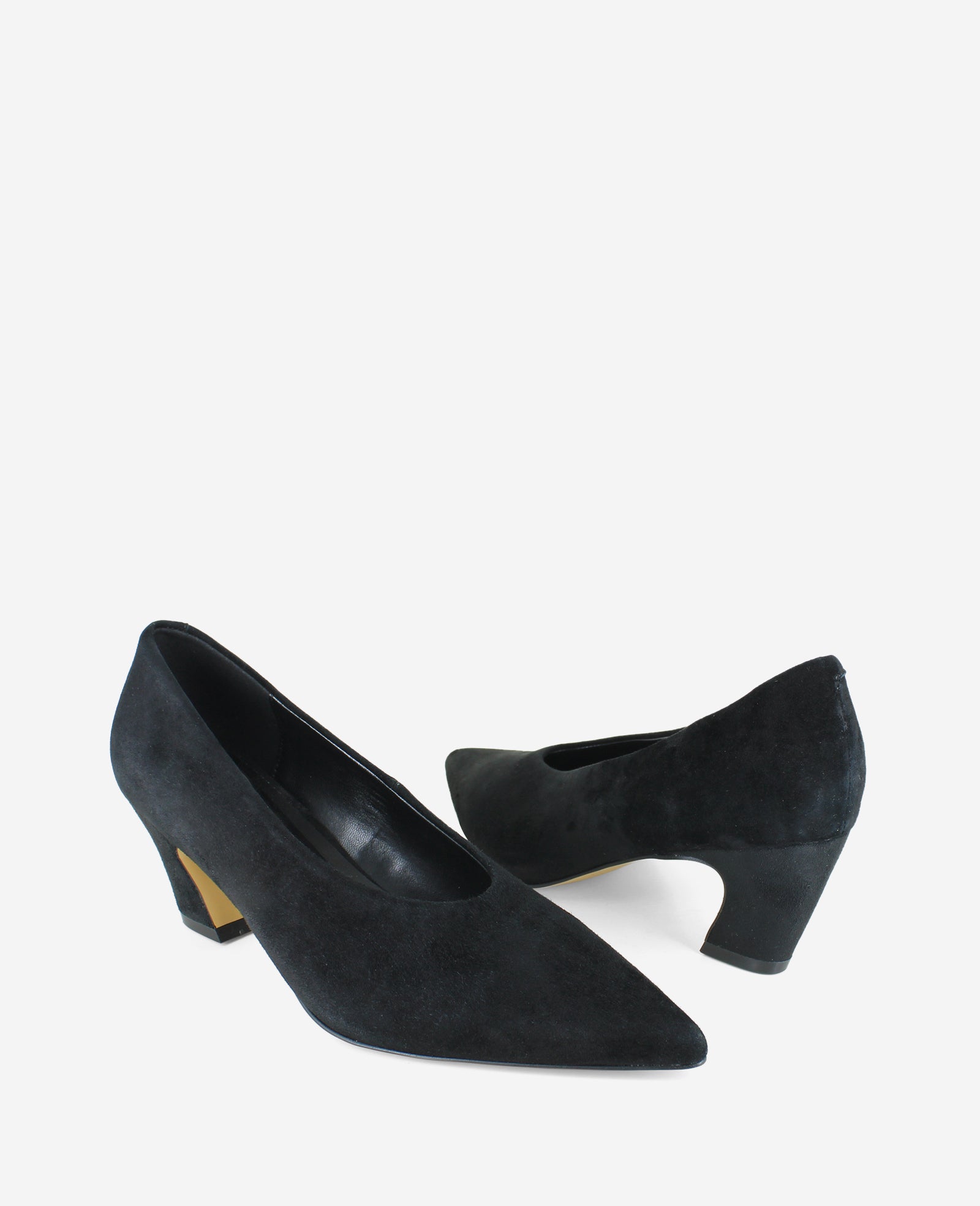 Kenneth Cole Reaction Shoes Ophelia Kid Suede Heel décolleté nere