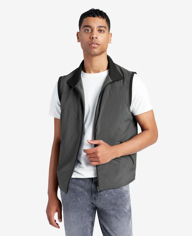 Kenneth Cole Reaction Clothing Lightweight Water-Resistant Vest gilet antracite idrorepellente
