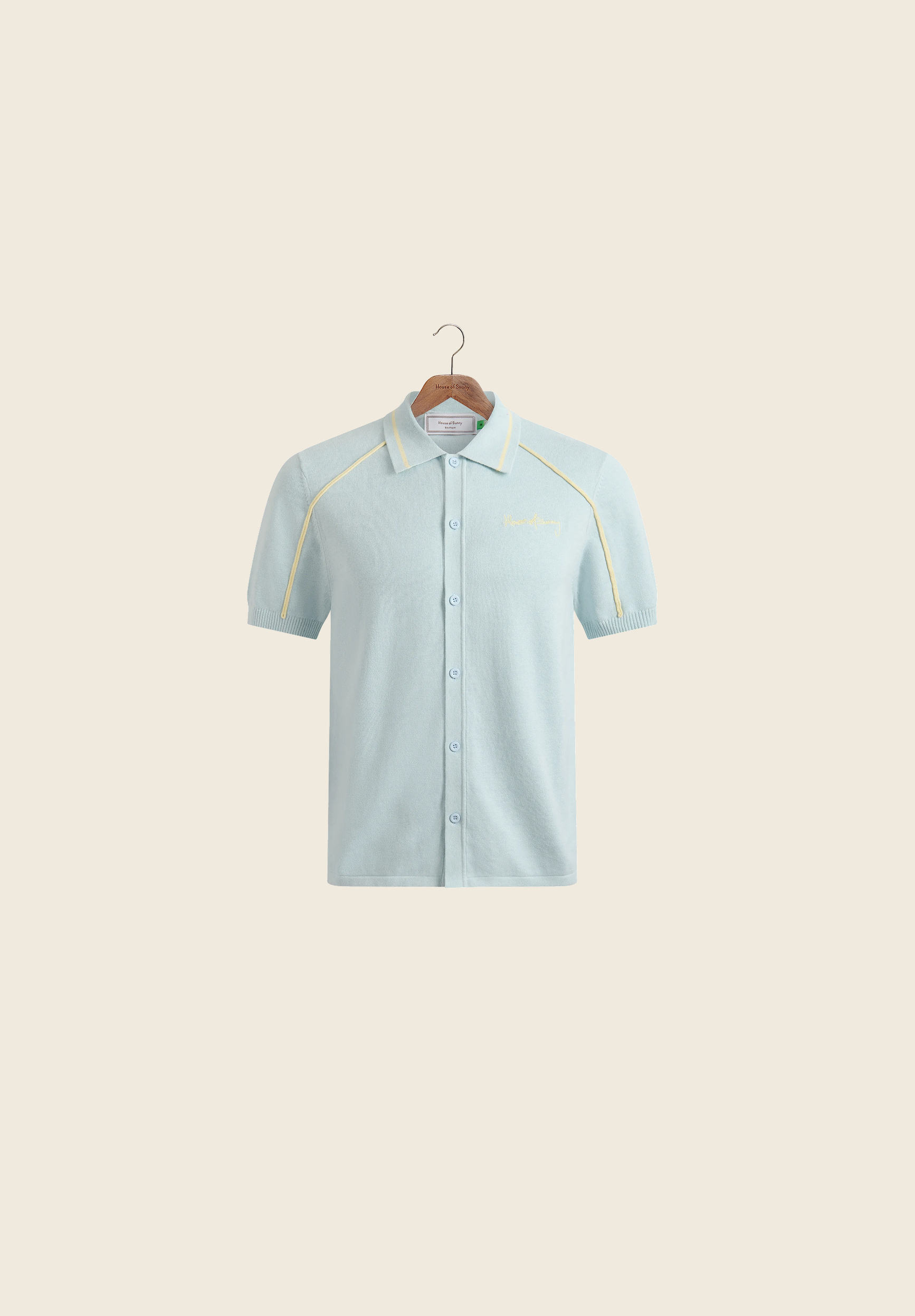 House Of Sunny Womens Tops BUTTON DOWN KNITTED POLO polo S-XL cotone