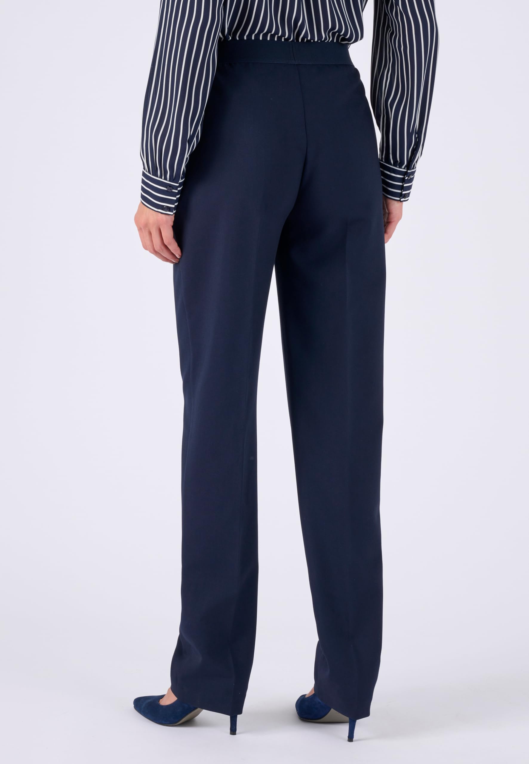 Damart Prêt-à-porter Pantaloni Tessuto Fluido Infilabile Donna 40 elastici