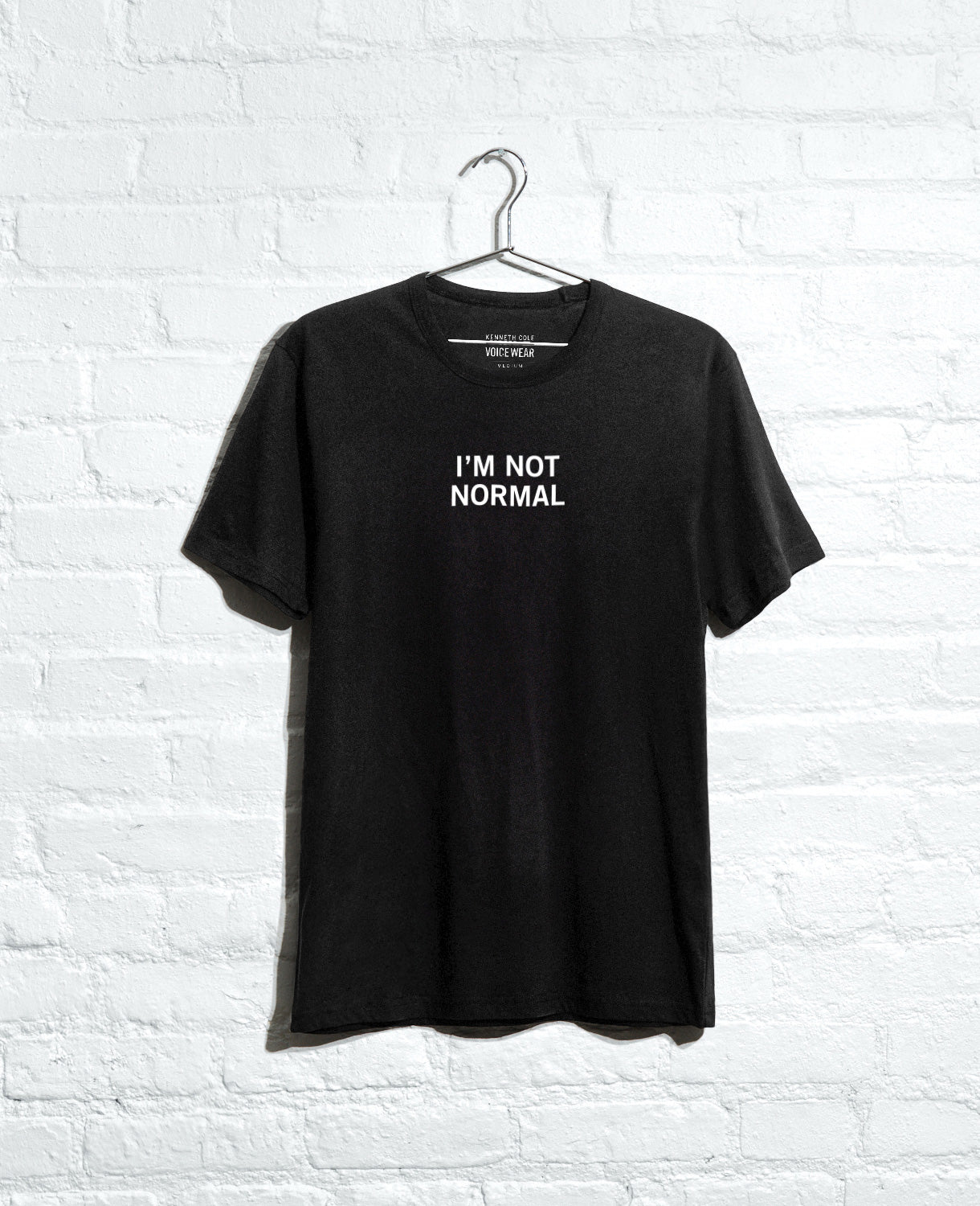 Kenneth Cole Reaction Clothing Site Exclusive! I'm Not Normal T-Shirt maglietta nera XXL