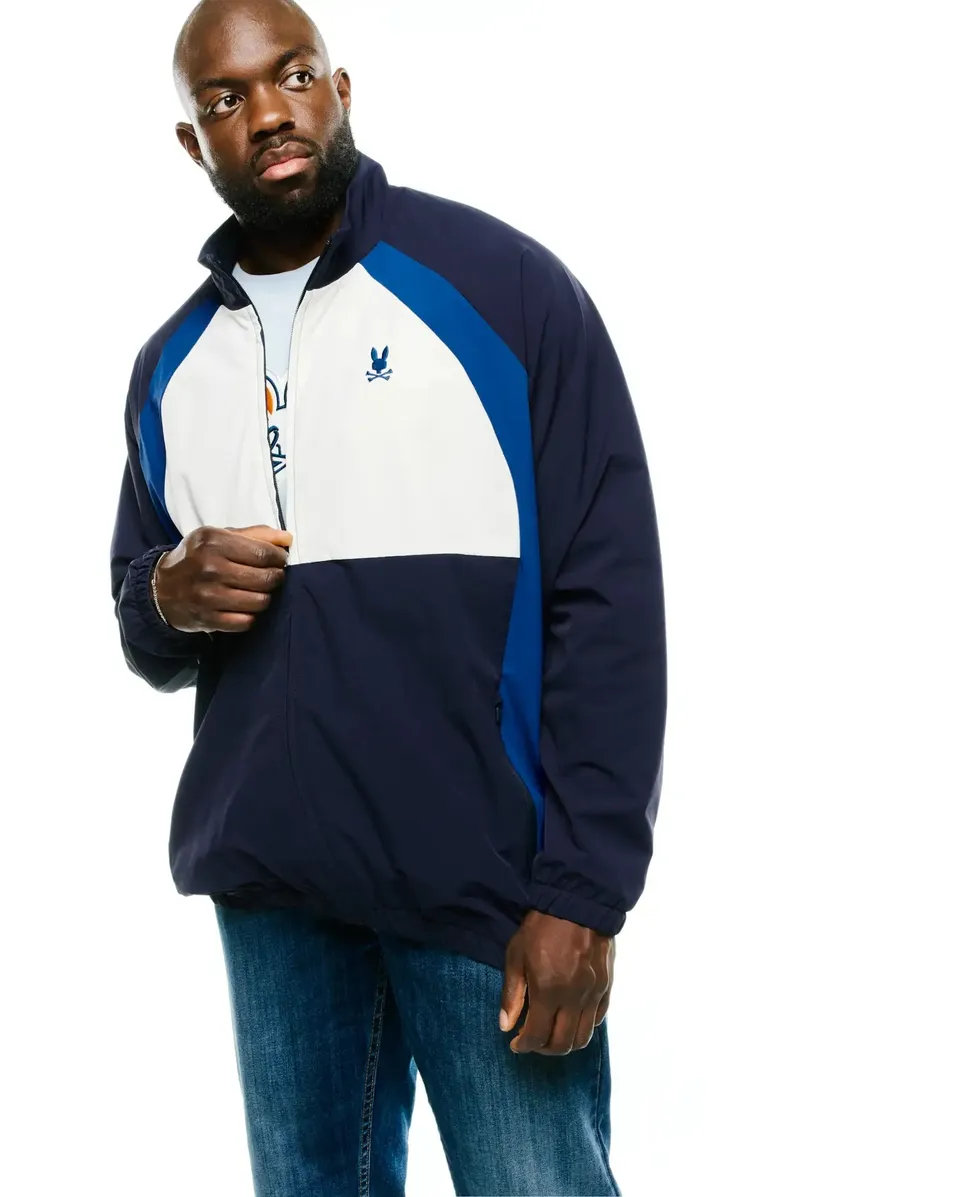 Psycho Bunny Big & Tall BIG AND TALL DIMITRI TRACK JACKET BT0500019 giacca blu