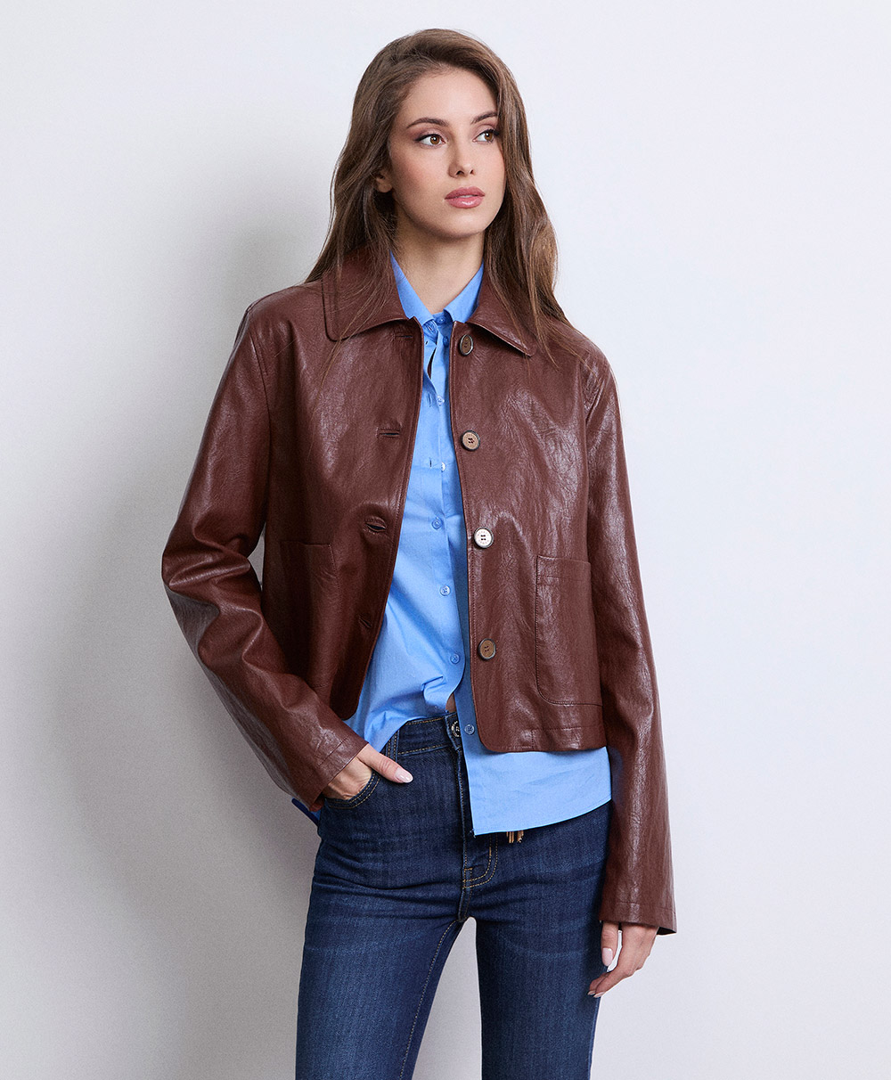 Markup Donna Giacche & Giubbotti Giacca similpelle con bottoni