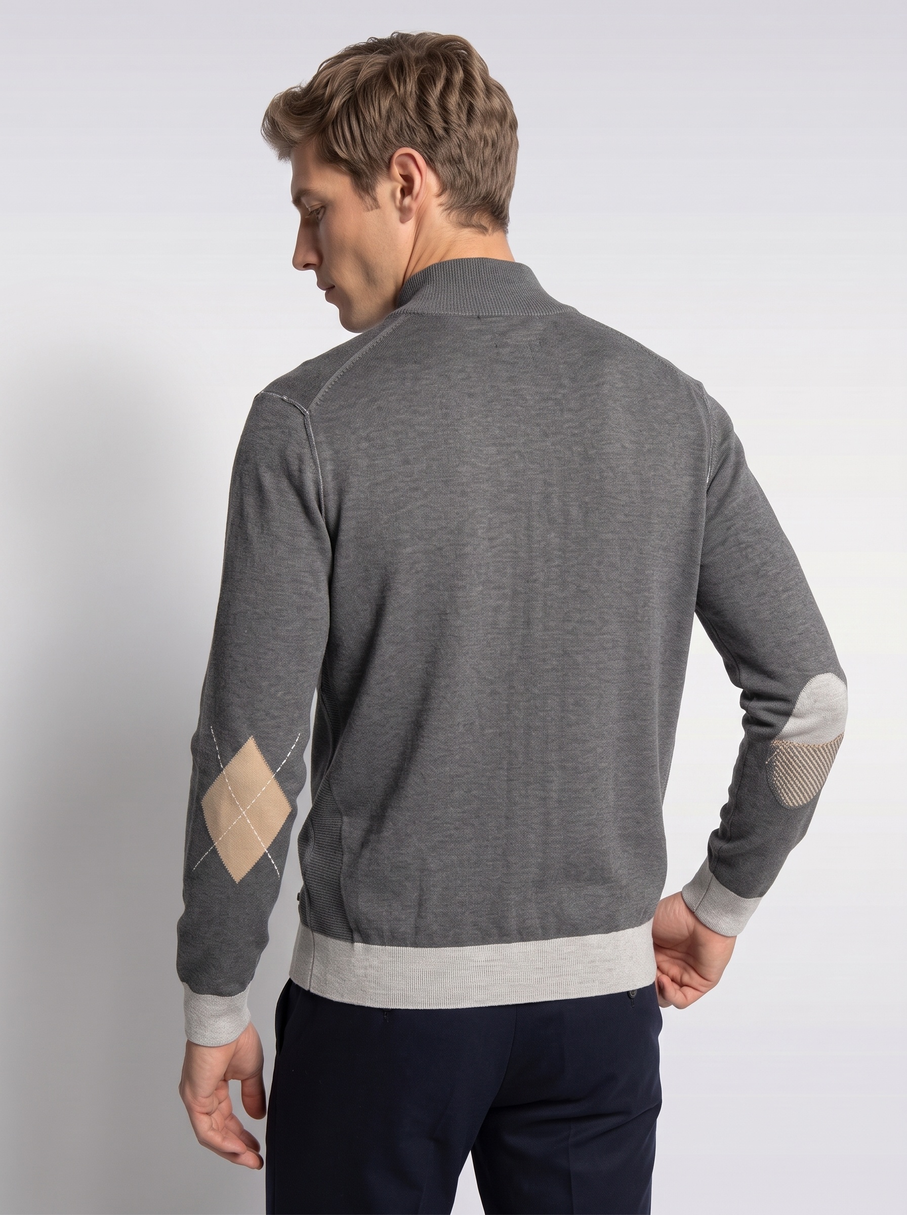 Markup Uomo Maglieria Cardigan Lupetto Vanisé con Toppe